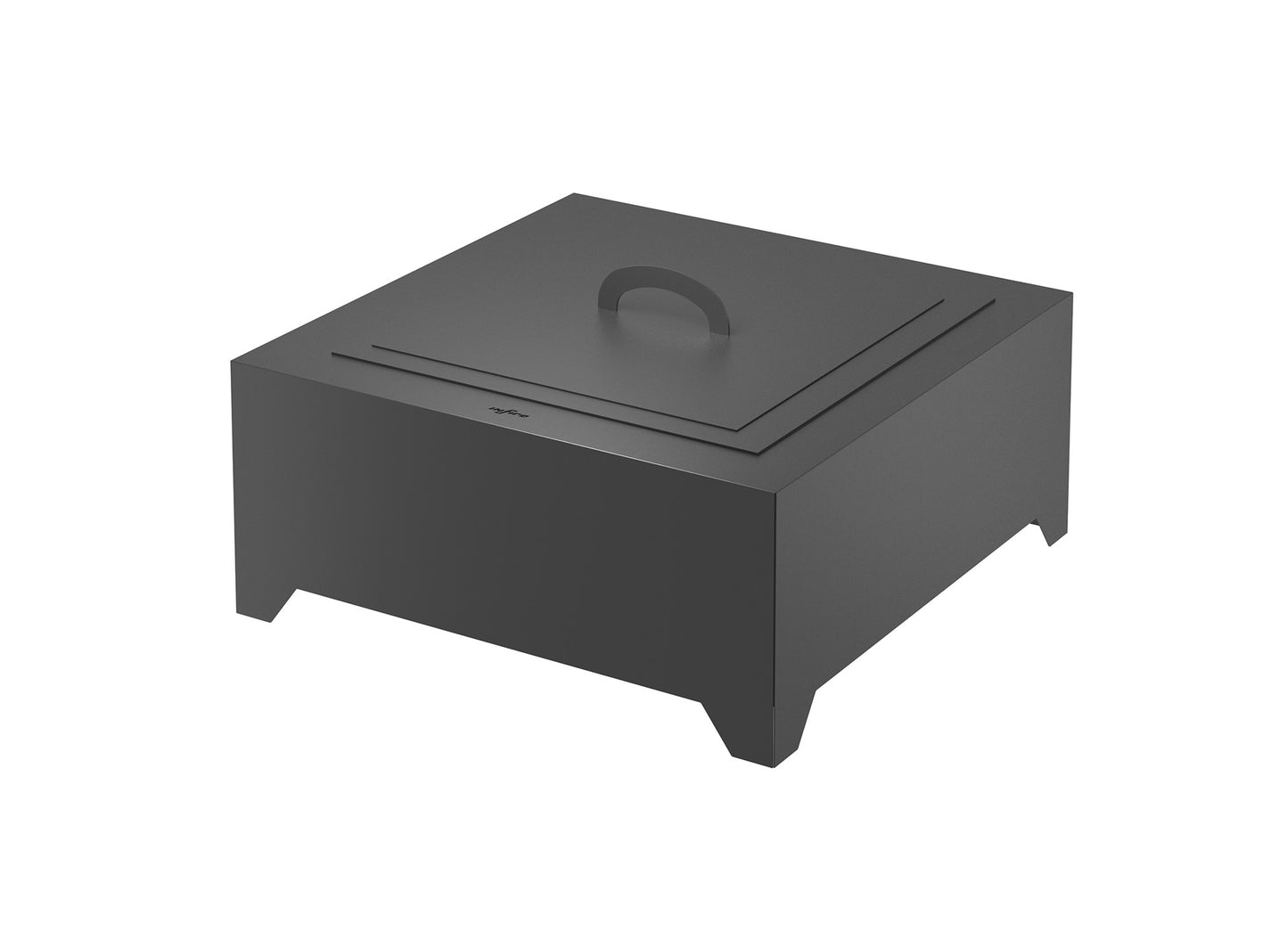 Dārza kamīns Blans Square 70/70/30; 100/100/30 cm melns - N1 Home