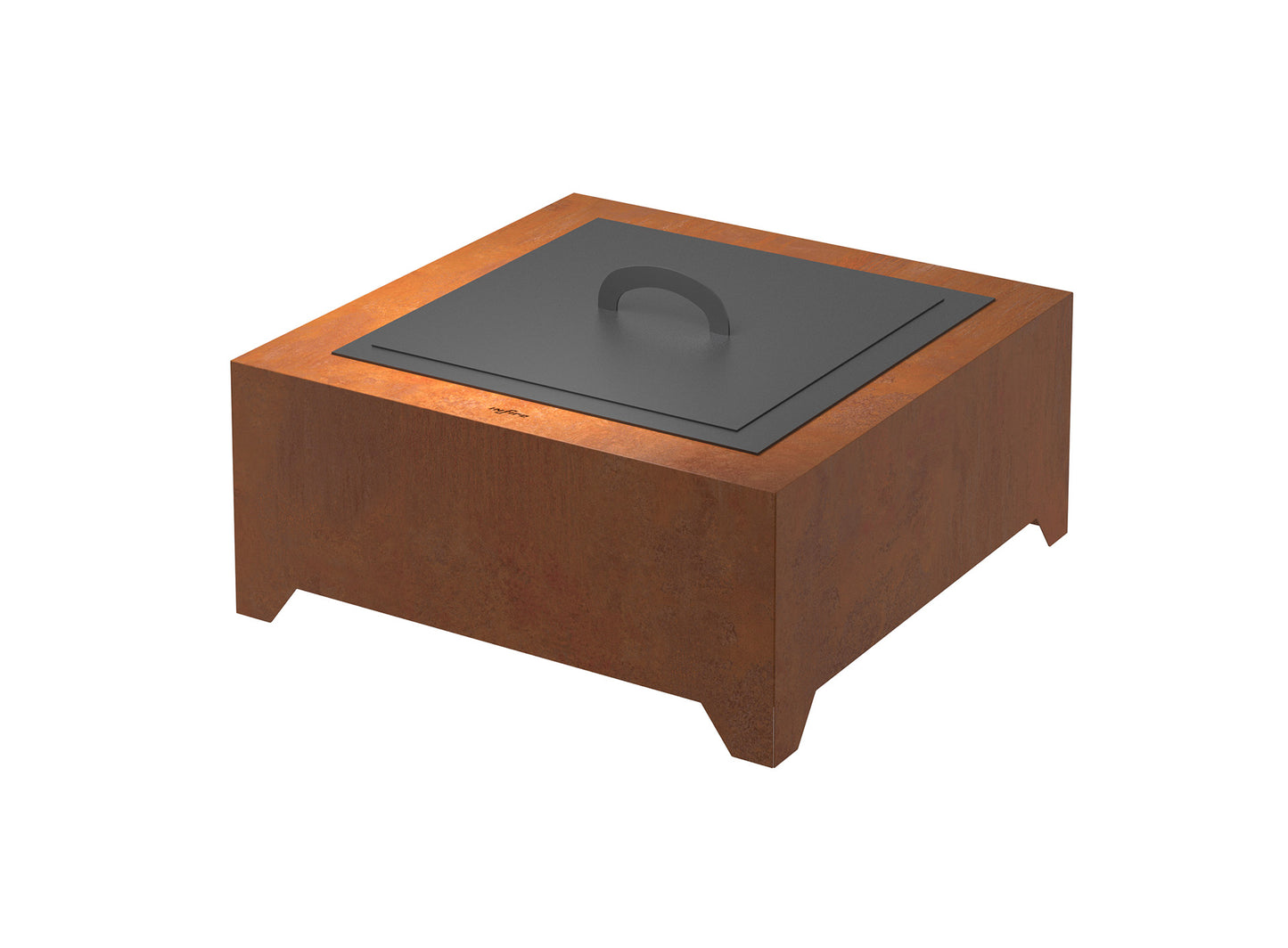 Dārza kamīns Cort Square 70/70/30; 100/100/30 cm terakots - N1 Home