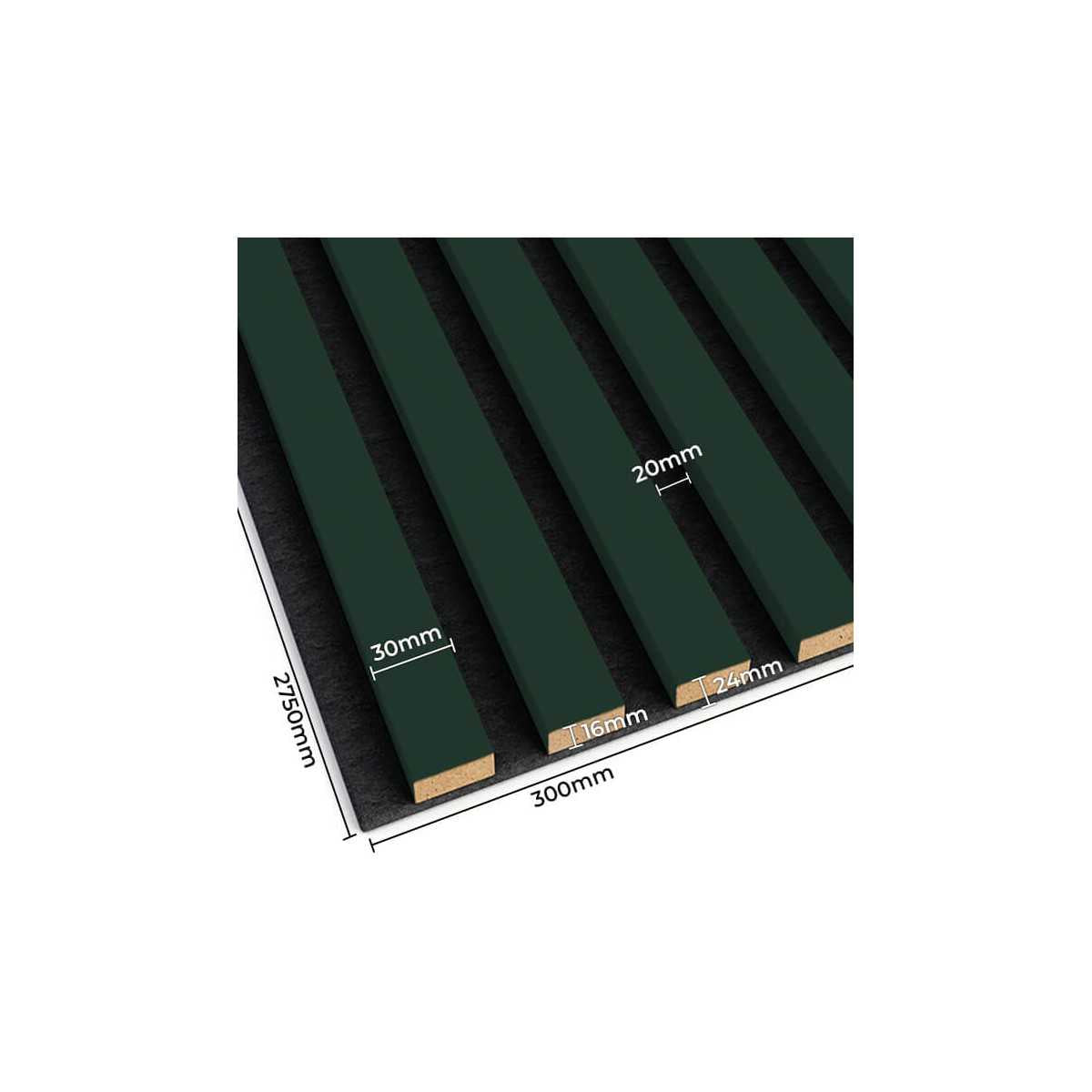 Lameles uz filca 2750/300 pudele zaļa /melns - N1 Home