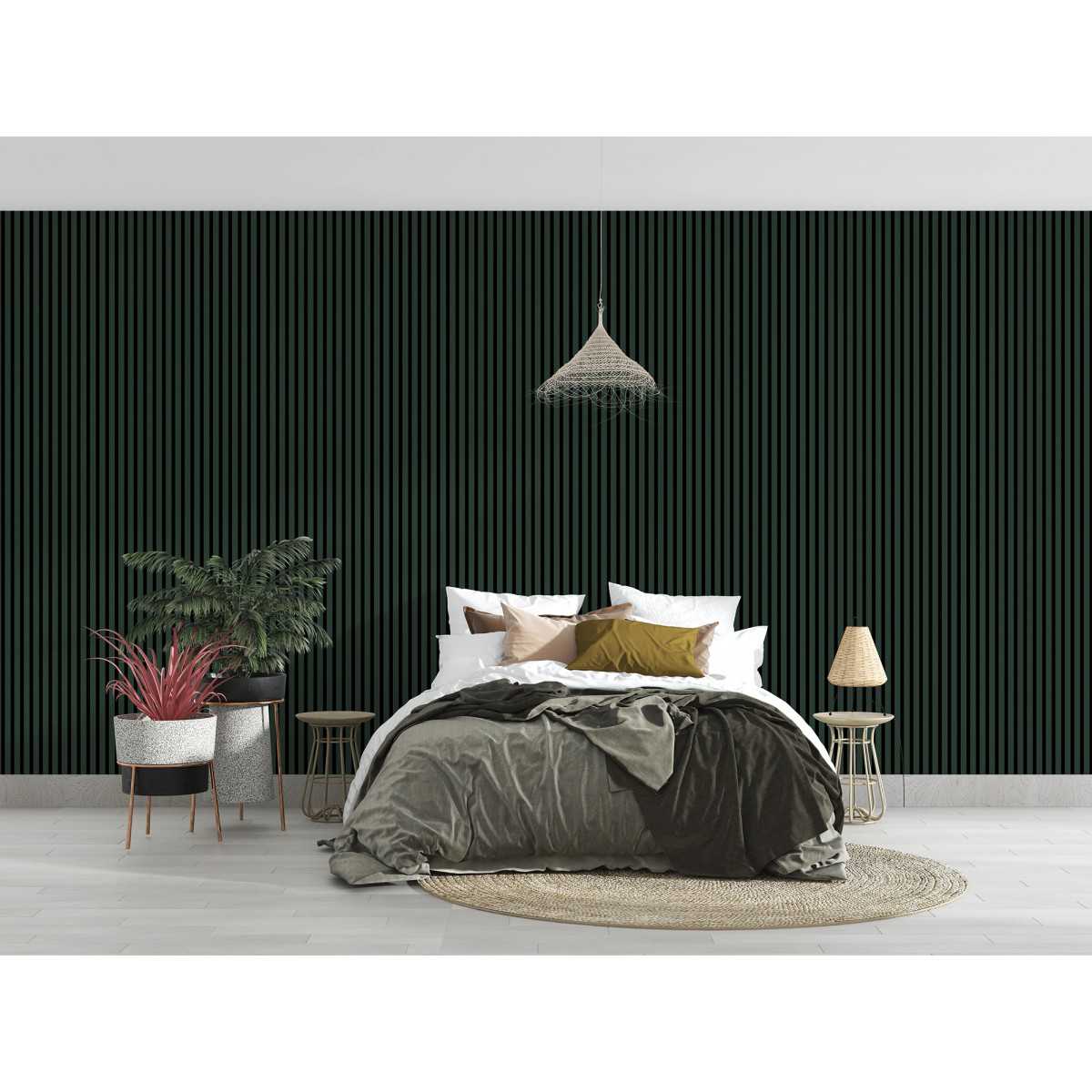 Lameles uz filca 2750/300 pudele zaļa /pelēks - N1 Home