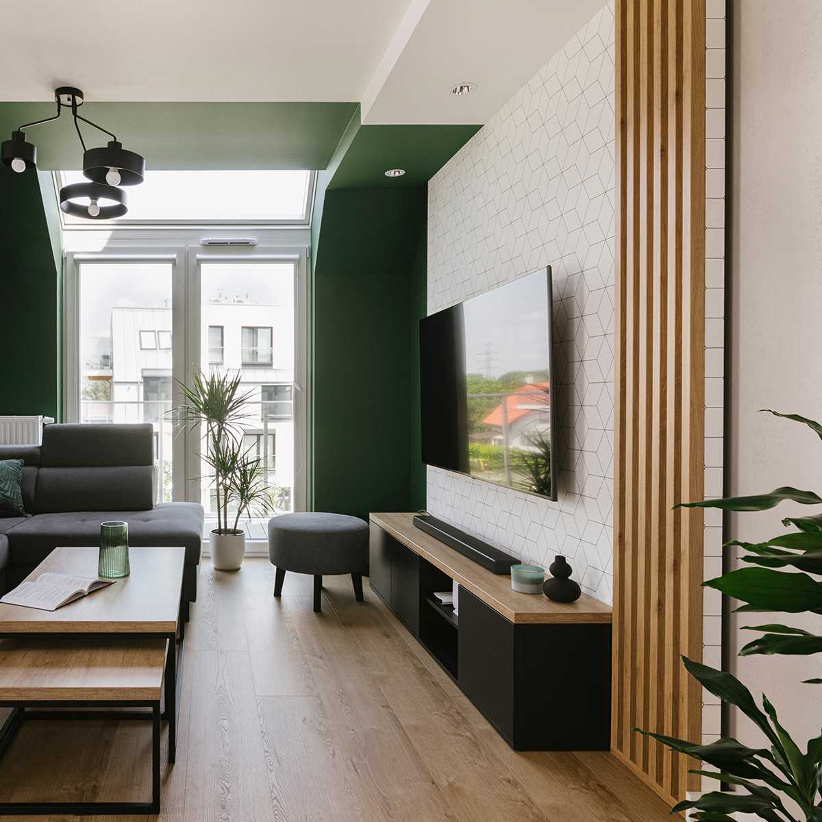 Lameles uz filca - dabīgais ozols/melns 2750x300 - N1 Home