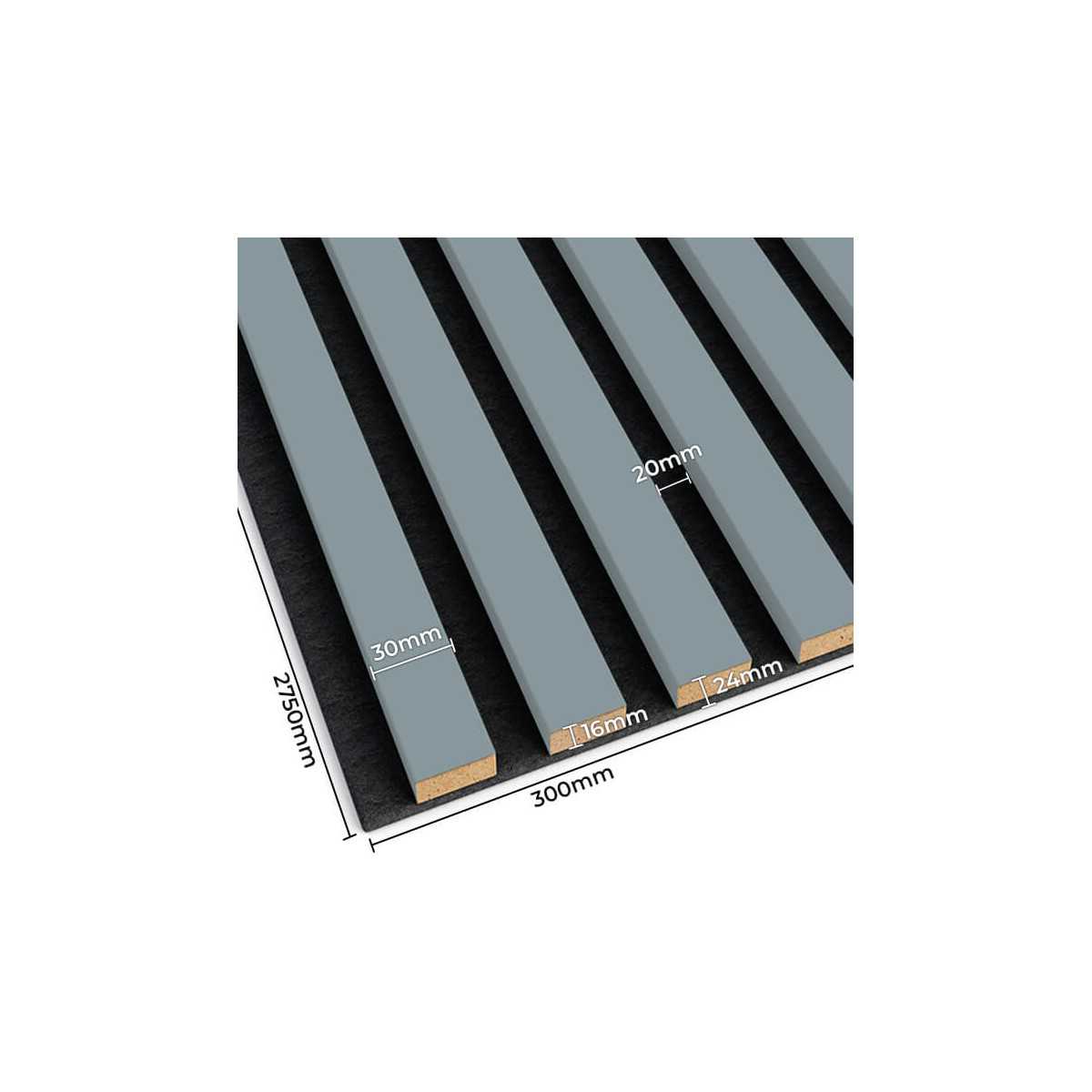 Lameles uz filca 2750/300 skandināvu pelēks/melns - N1 Home