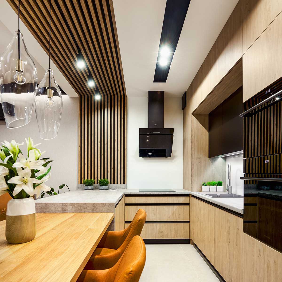 Lameles uz HDF plātnes 2750/300 mm dabīgais ozols/melns - N1 Home