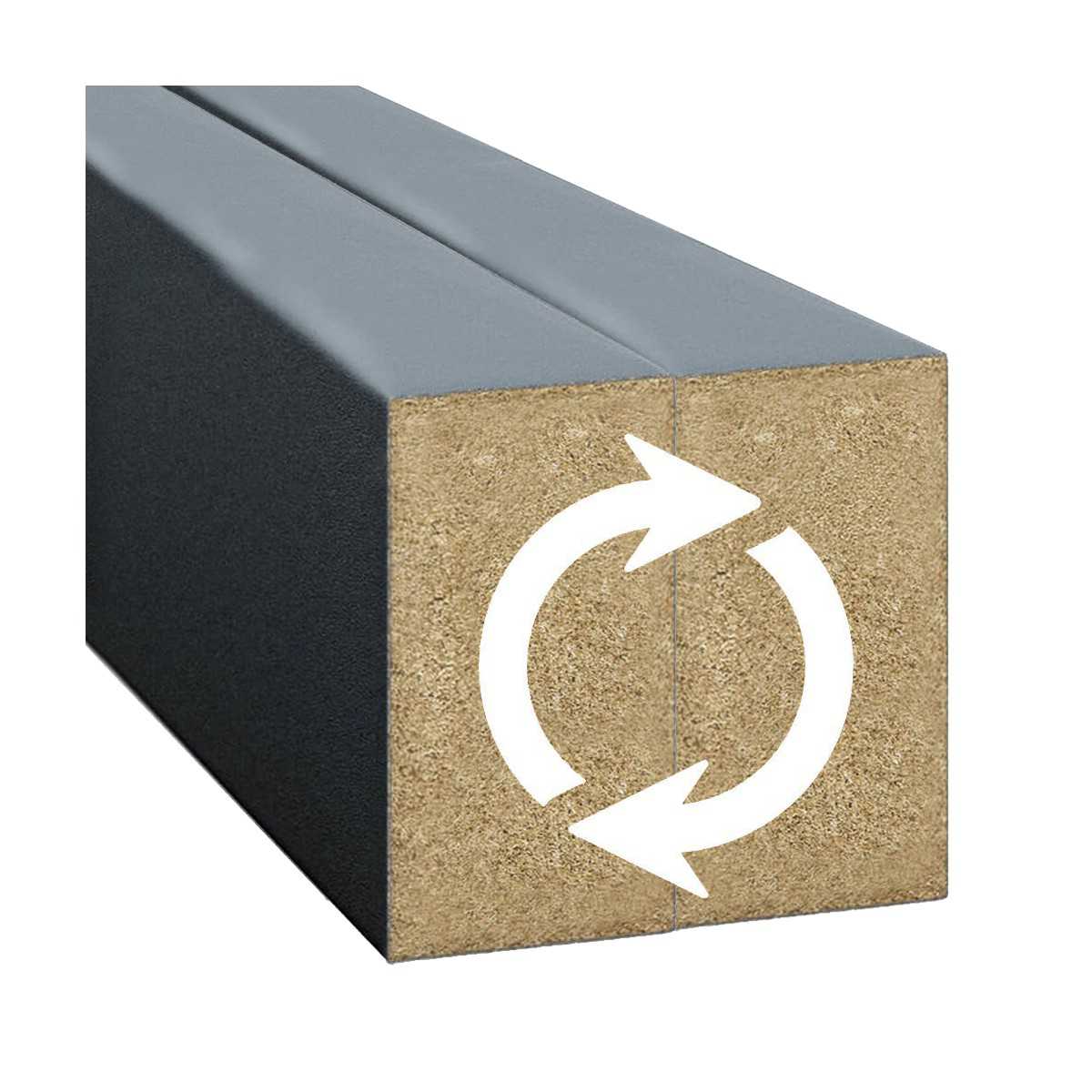 Sienas līstes - 16x30x2750 antracīts - N1 Home