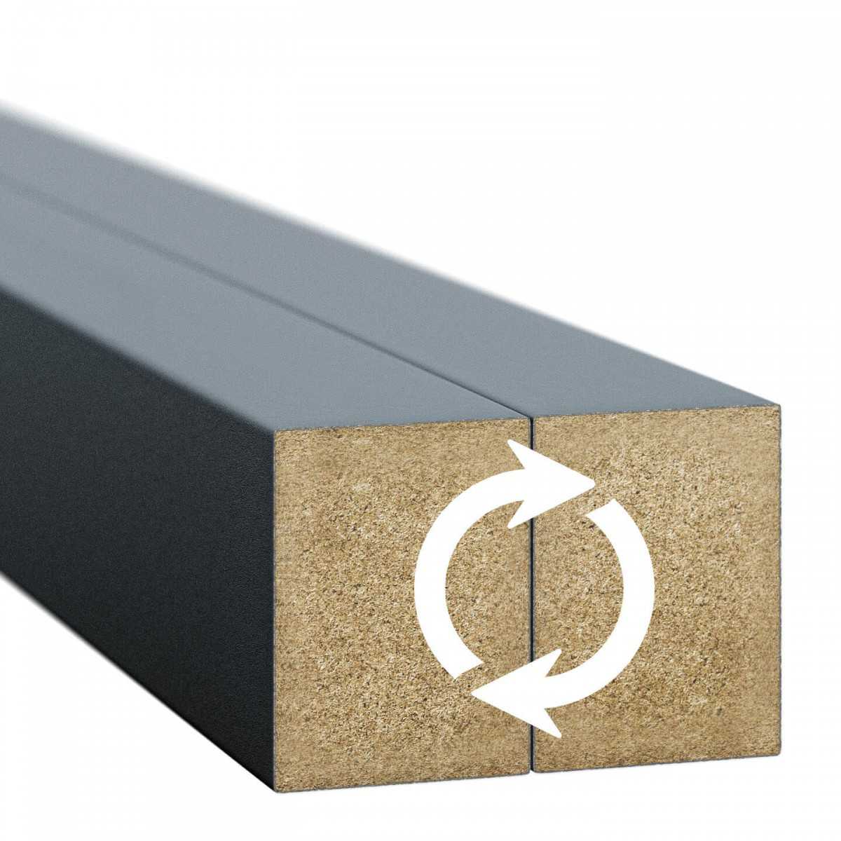 Sienas līstes - 30x40x2750 antracīts - N1 Home
