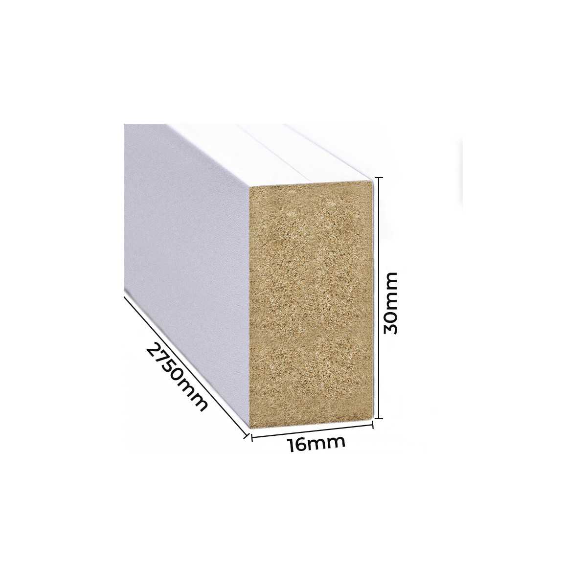 Sienas līstes - 16x30x2750 balts - N1 Home