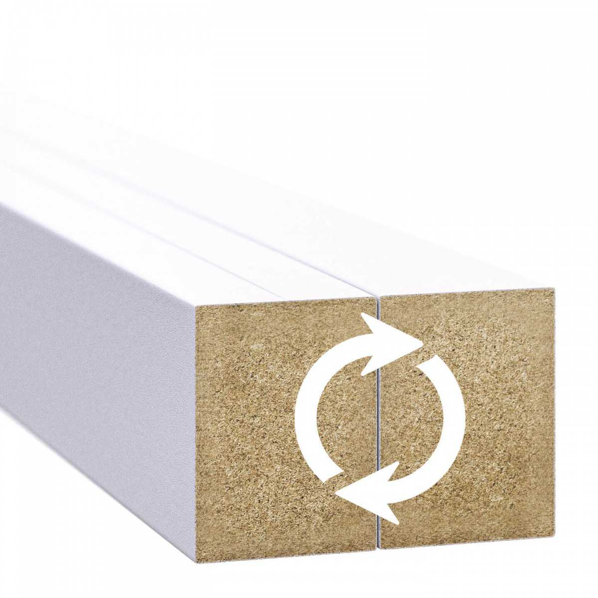 Sienas līstes - 30x40x2750 matēts balts - N1 Home