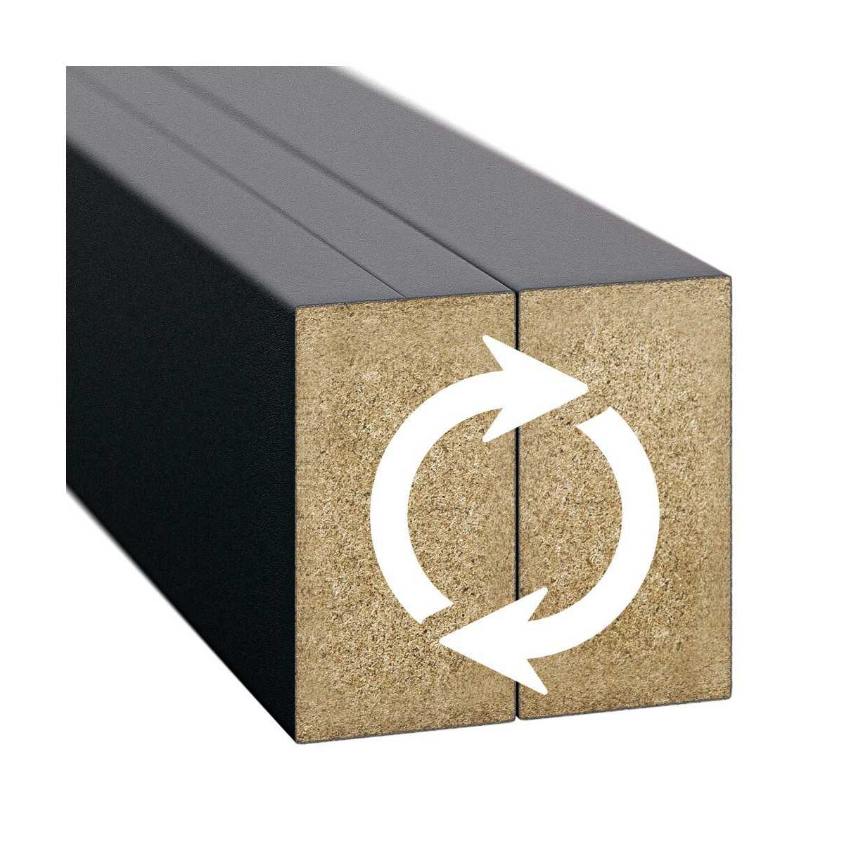 Sienas līstes - 16x30x2750 matētas melnas - N1 Home