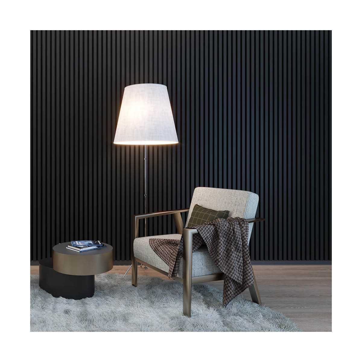 Sienas līstes - 16x30x2750 matētas melnas - N1 Home