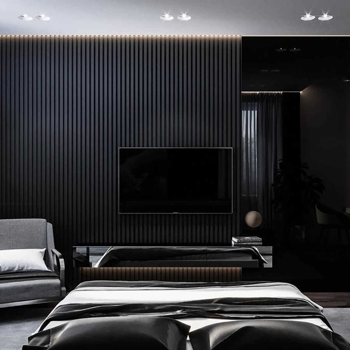 Sienas līstes - matētas melnas [22x70] - N1 Home