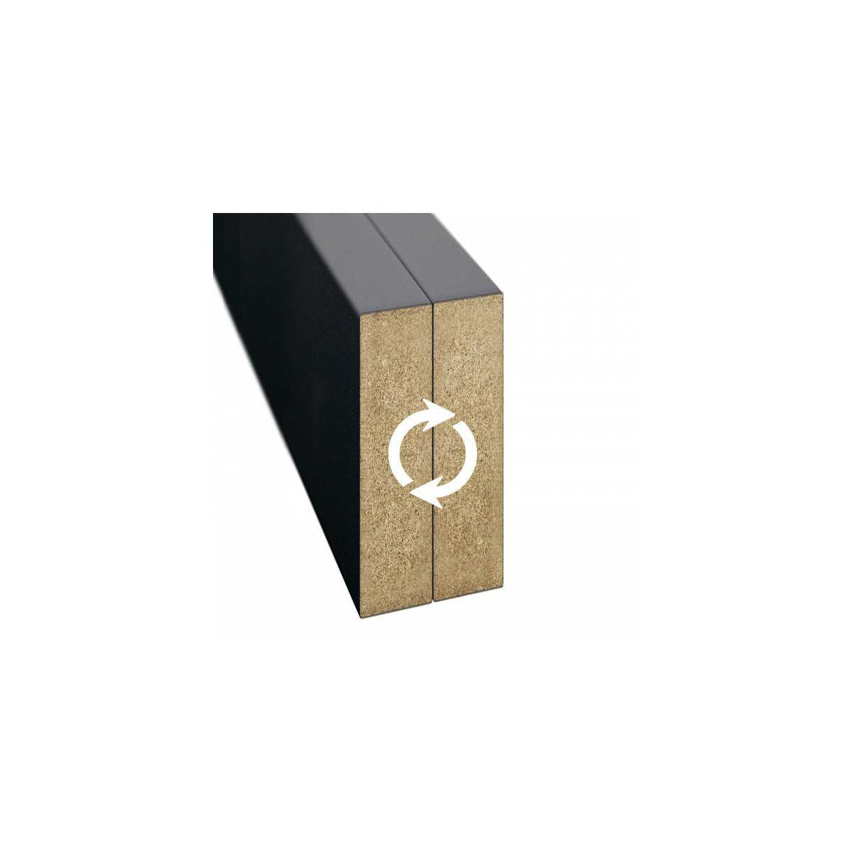 Sienas līstes - matētas melnas [22x70] - N1 Home