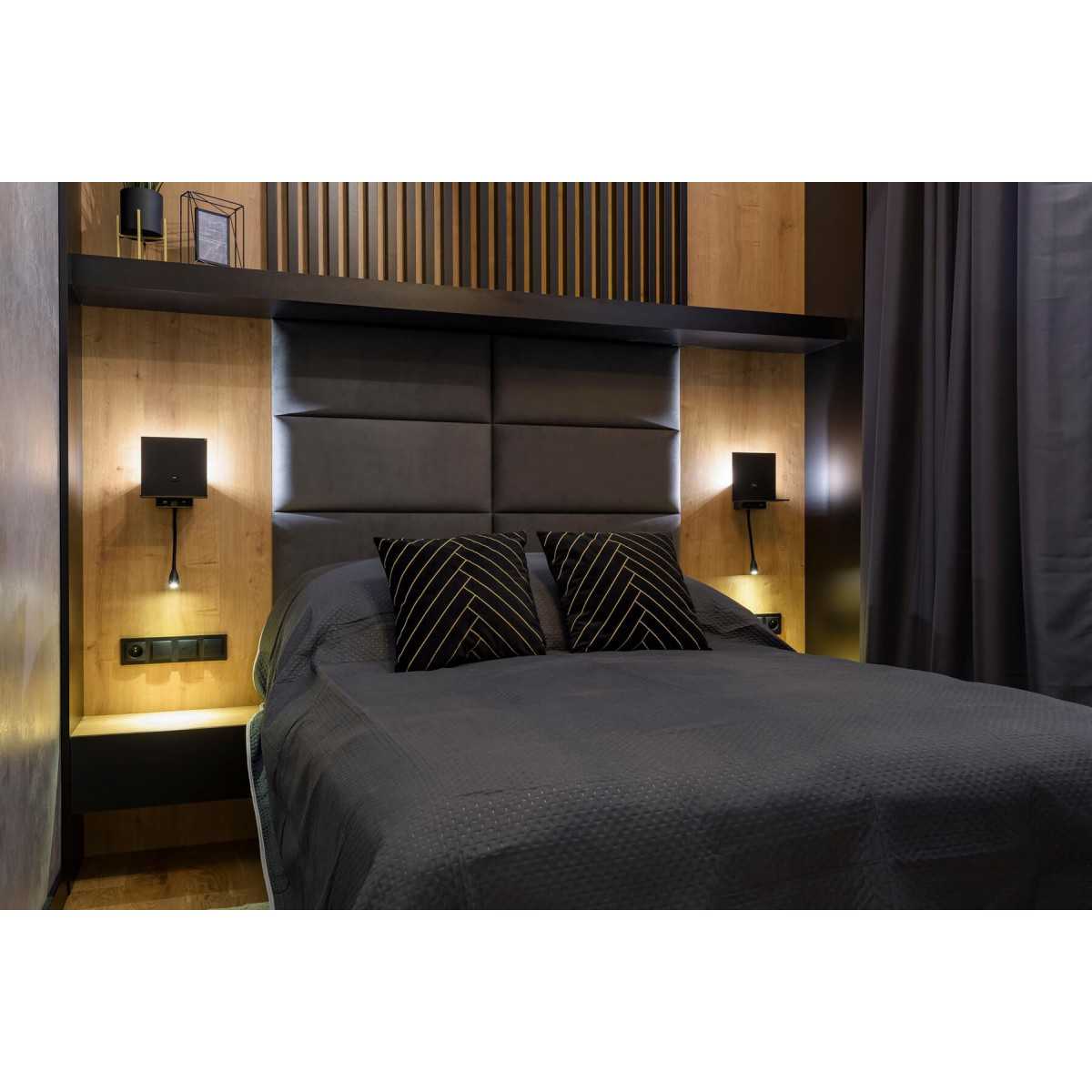 Sienas līstes - matētas melnas [22x70] - N1 Home