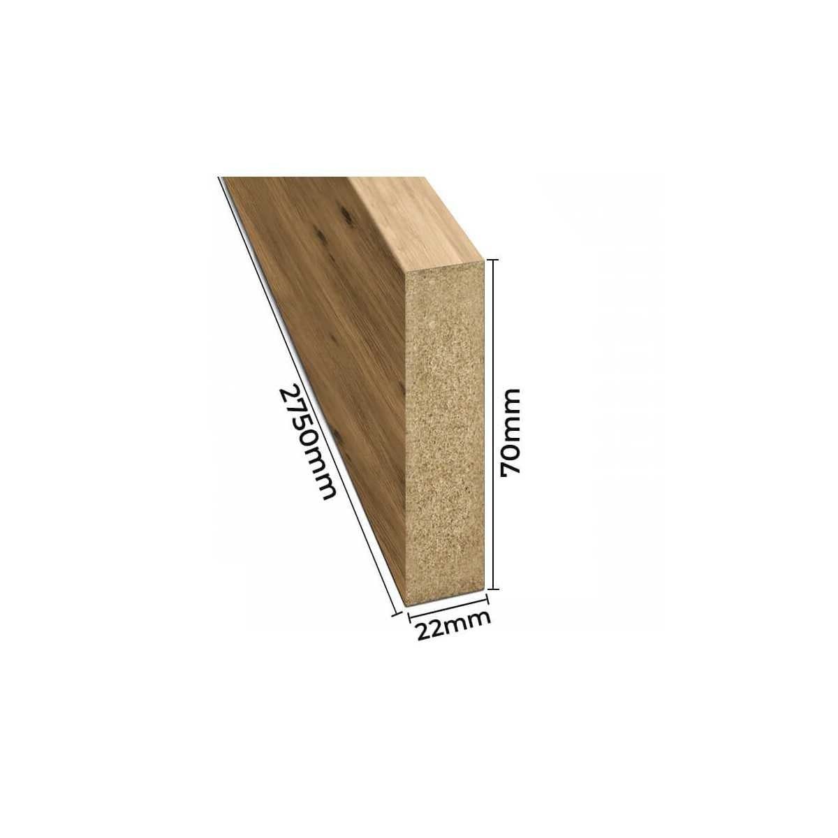 Sienas līstes - amatnieks ozols [22x70] - N1 Home