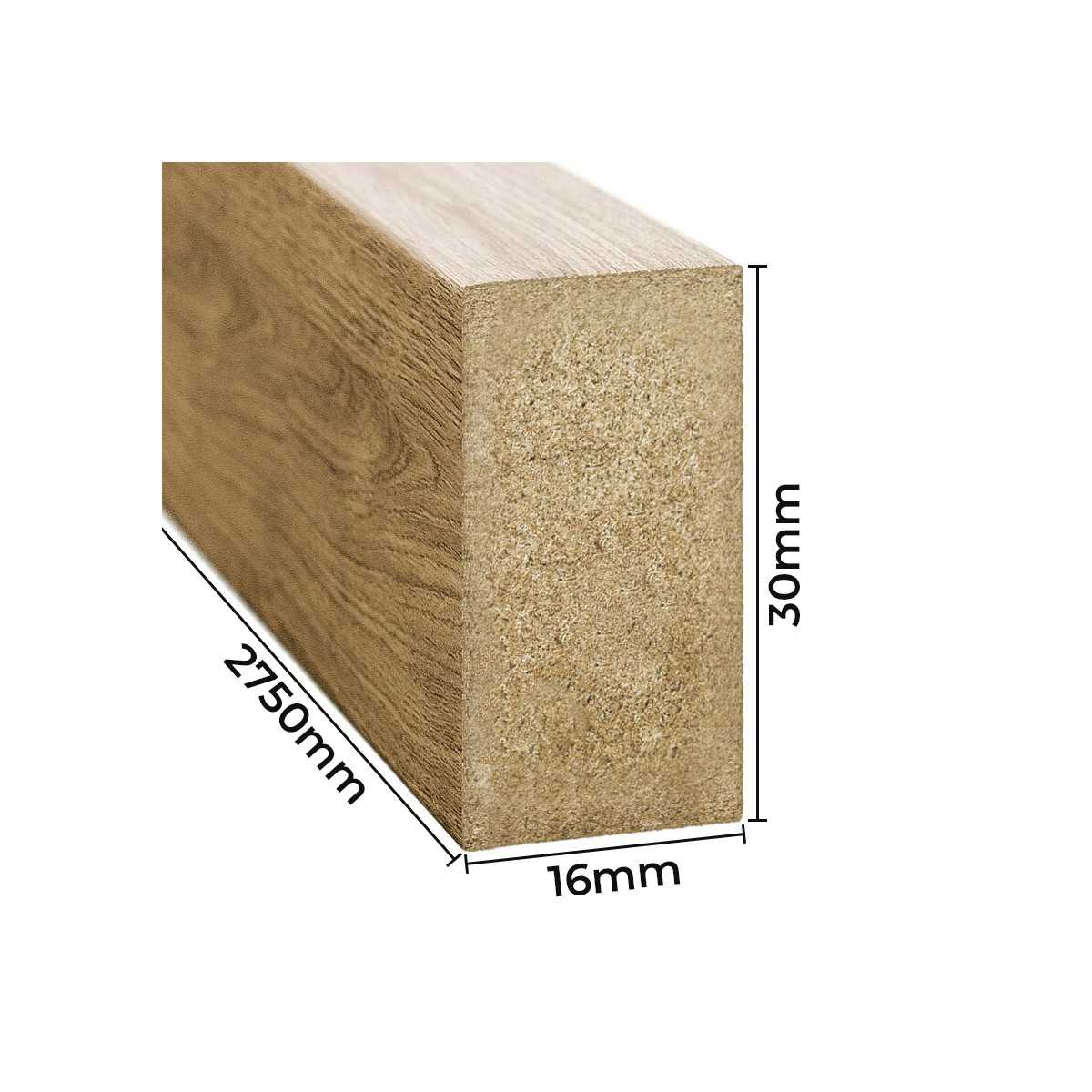 Sienas līstes - 16x30x2750 dabīgais ozols - N1 Home