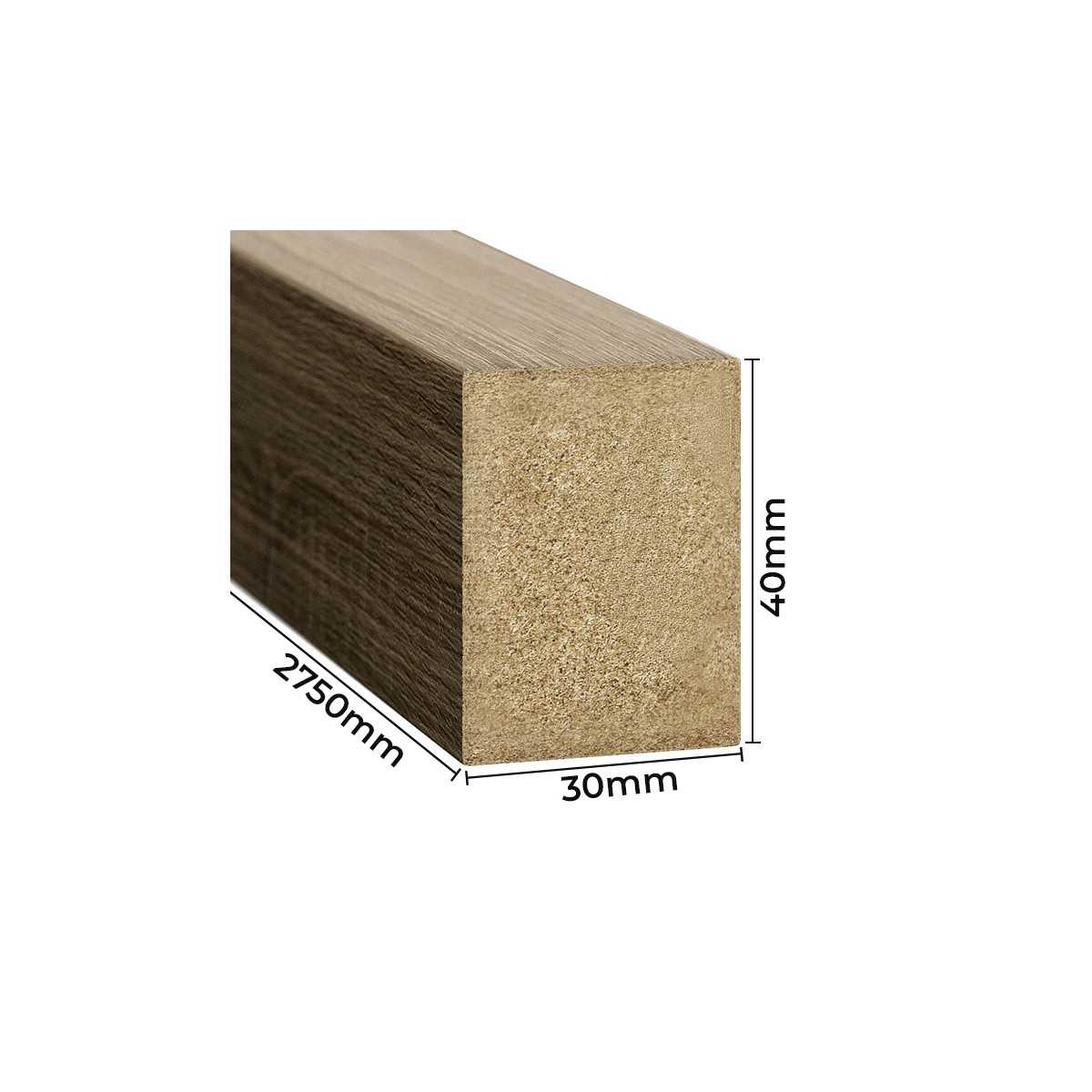 Sienas līstes - 30x40x2750  oša ozols - N1 Home