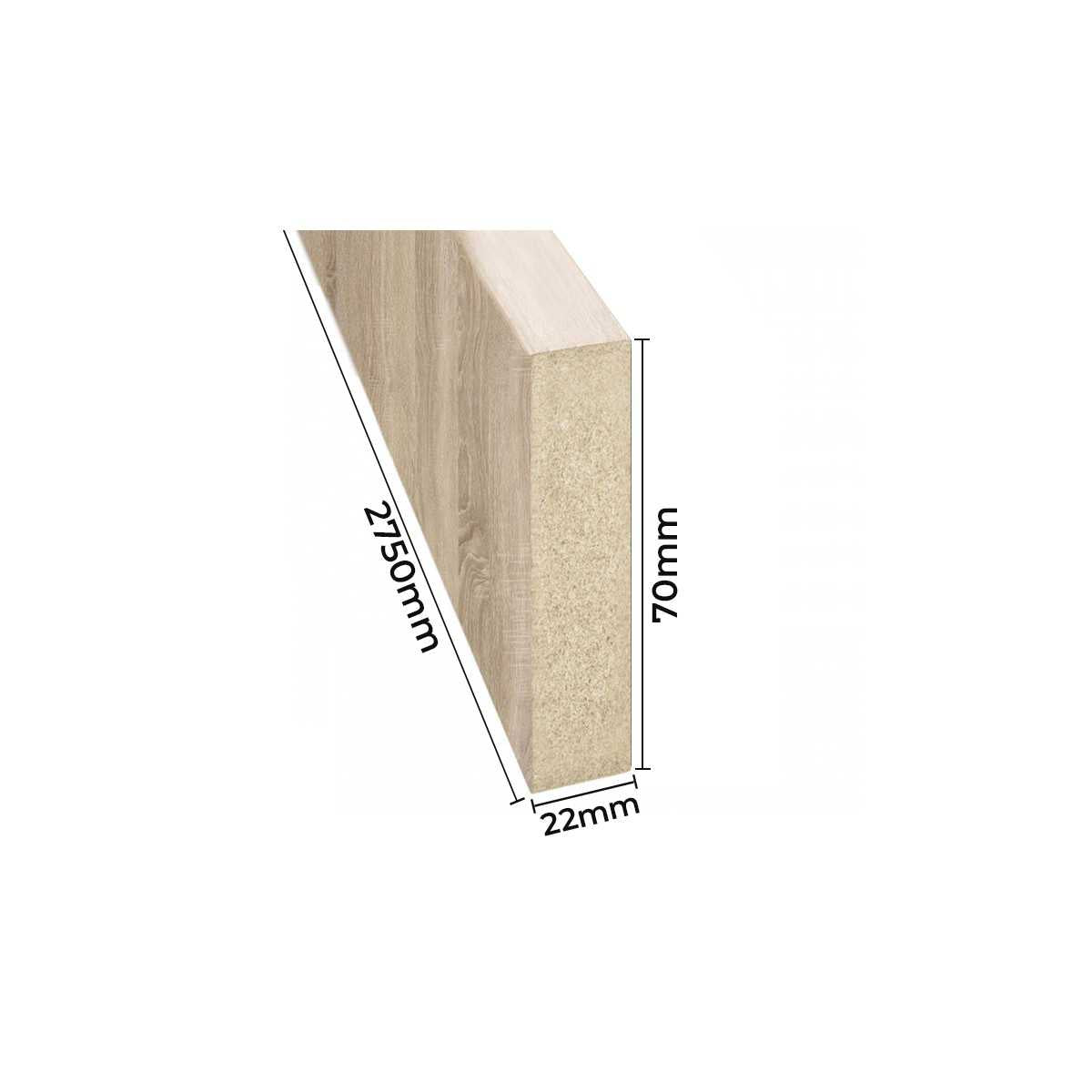 Sienas līstes - sonoma ozols [22x70] - N1 Home