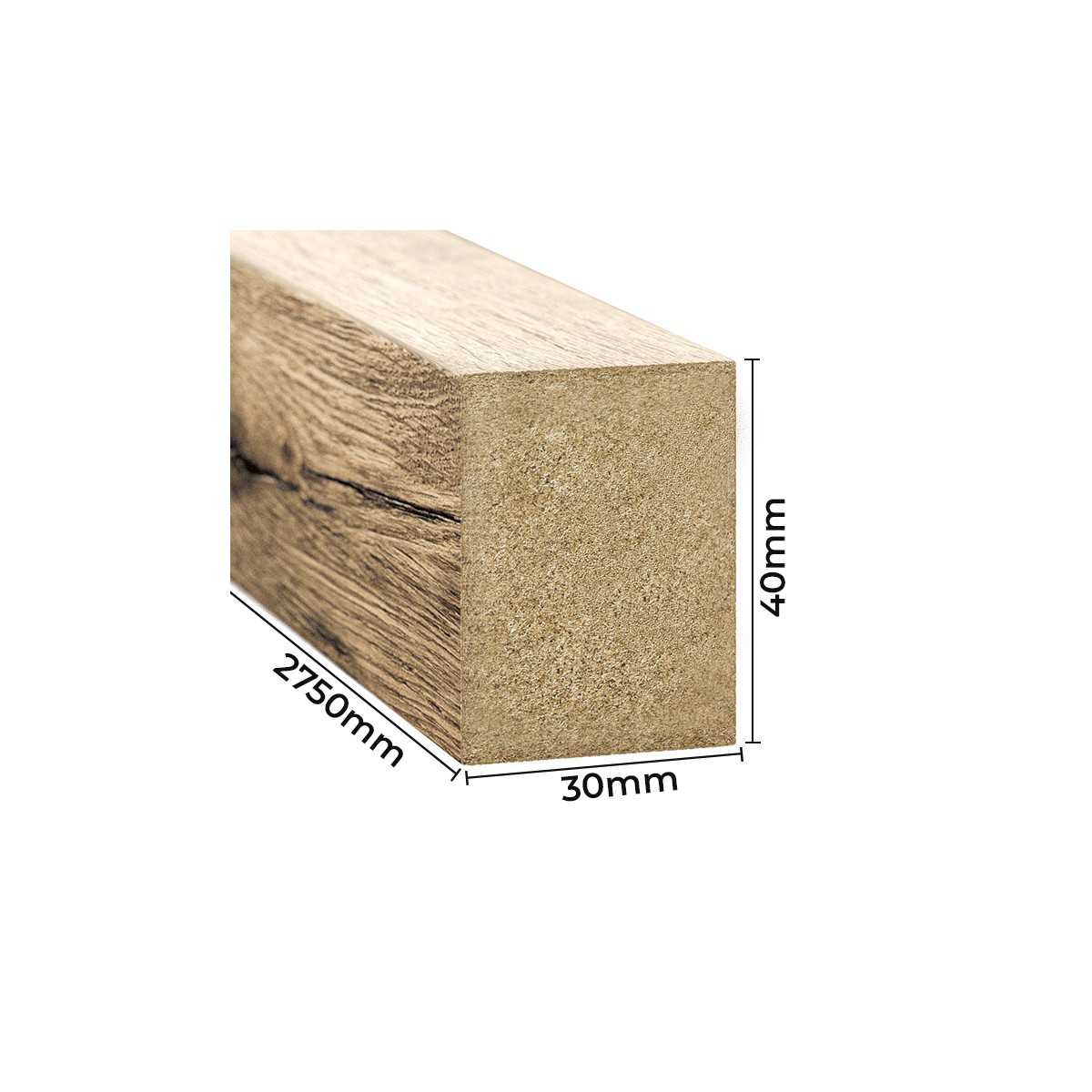 Sienas līstes - 30x40x2750 votan ozols - N1 Home