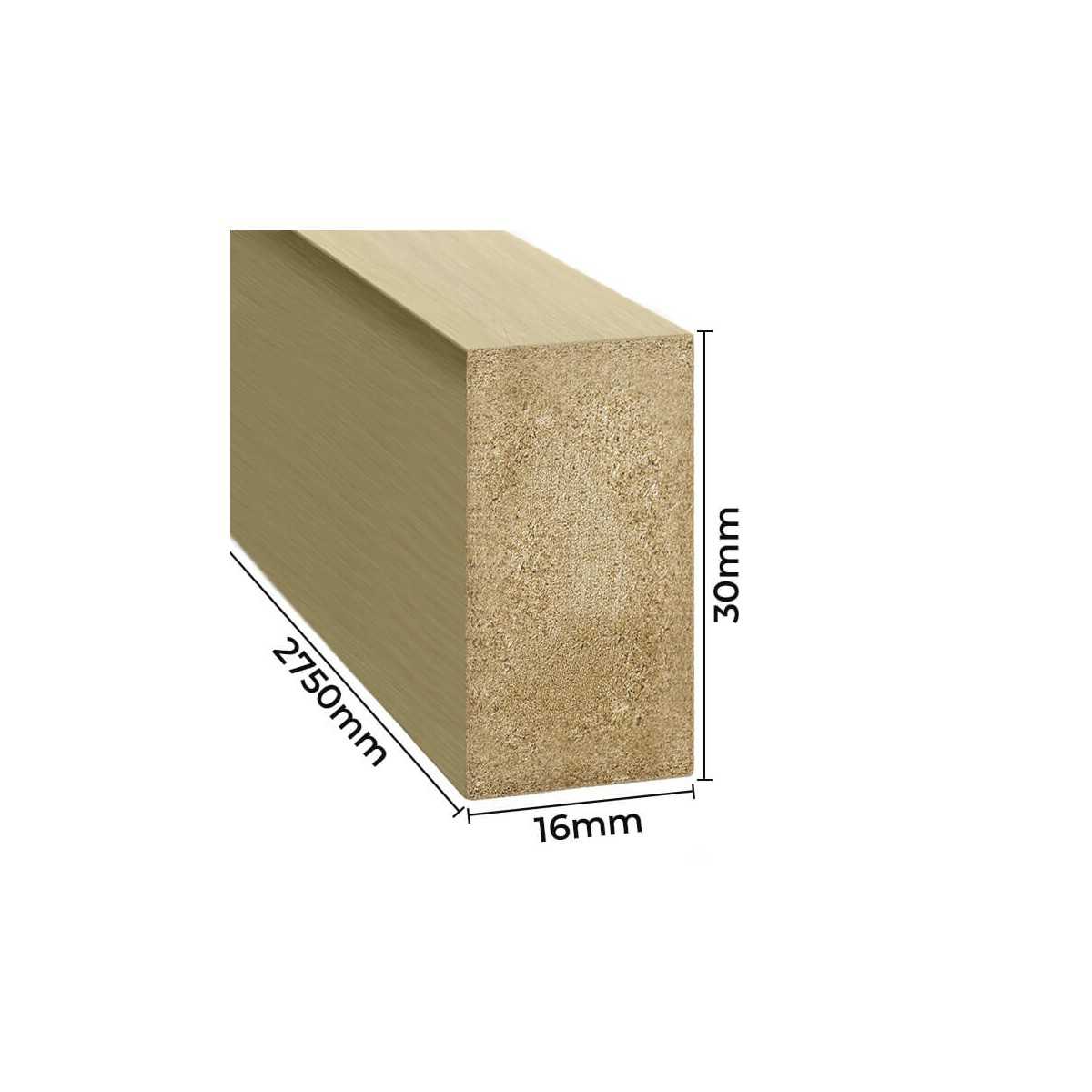 Sienas līstes - 16x30x2750 zelts - N1 Home