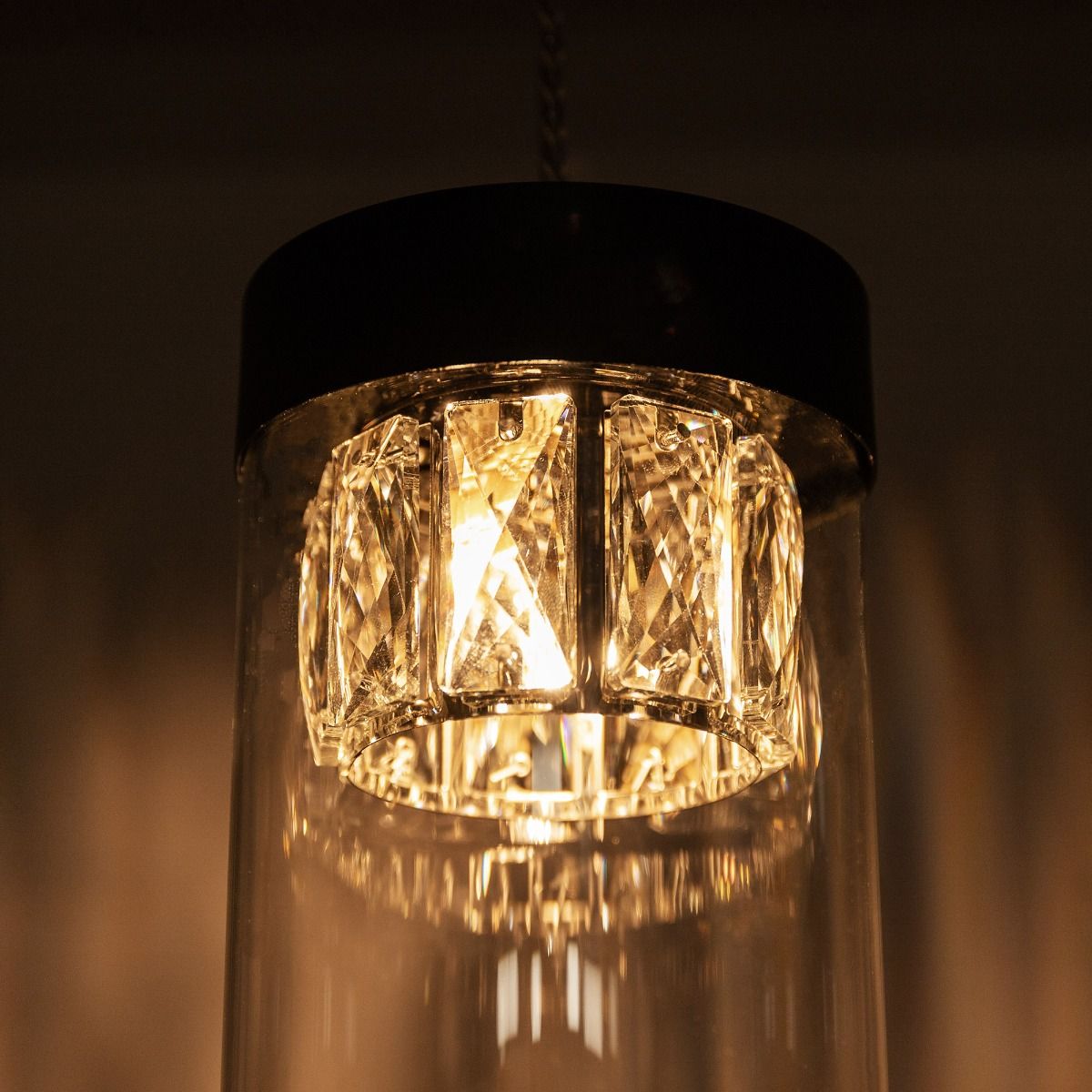 Piekaramā lampa Gemma 43/11 cm melns