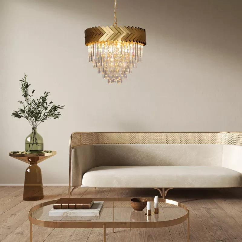 Piekaramā lampa Lija 100/50/50 cm zelts - N1 Home