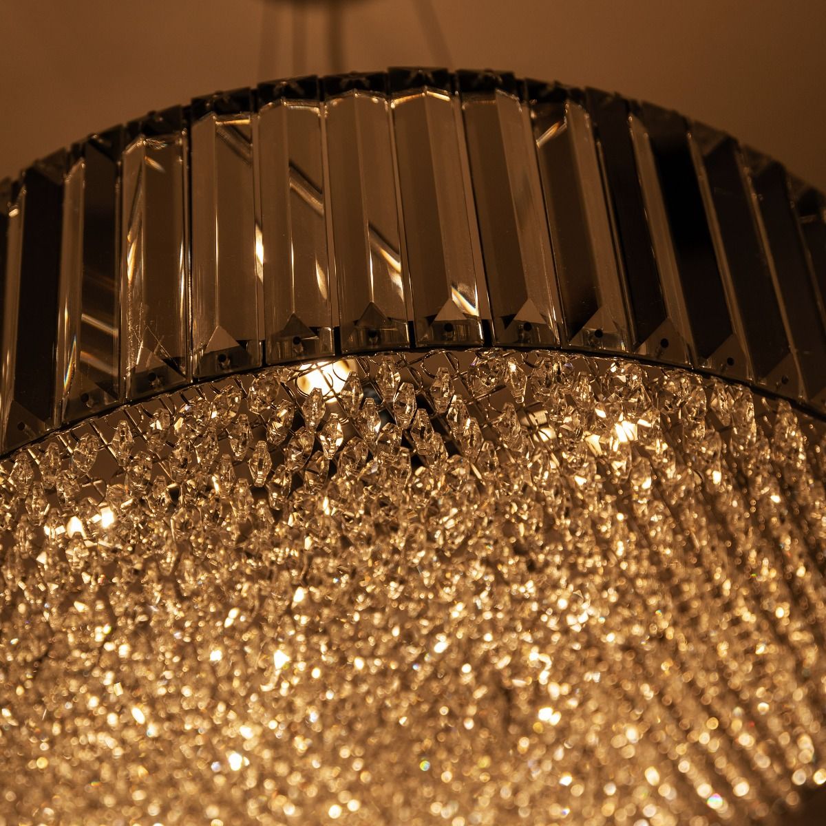 Piekaramā lampa Baron 139/46/46 cm hroms - N1 Home