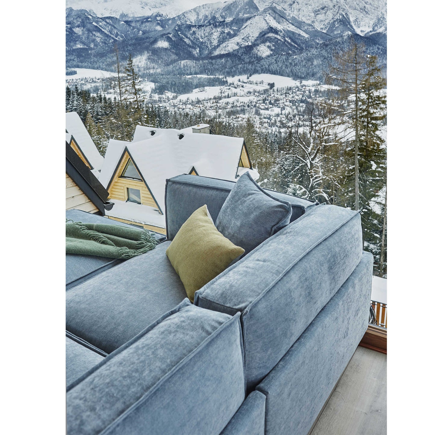 Dīvāns Laurent Befame 315/101/290 cm grafits