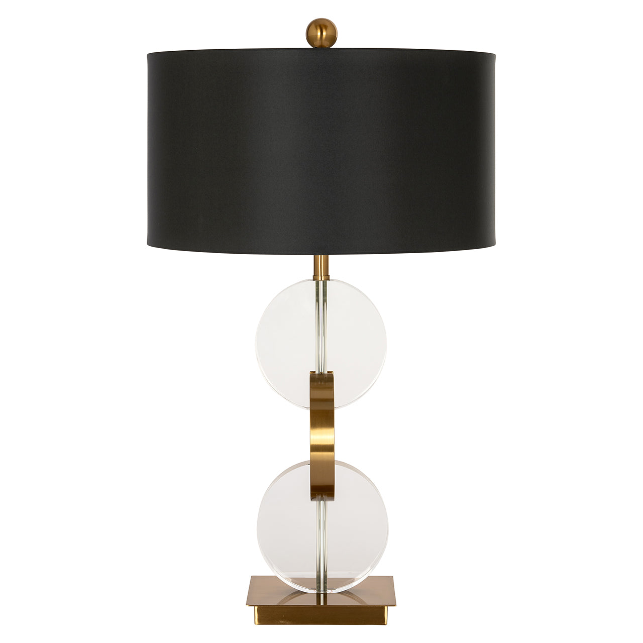 Galda lampa Richmond Interiors Esmé 74/42/42 cm zelts/melns - N1 Home