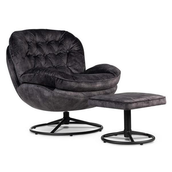 Grozāmie krēsli  LI 87/54/85 melns strukturs - N1 Home