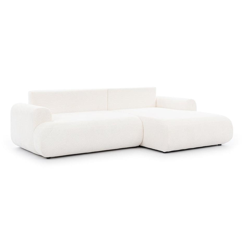 Dīvāns LOTA M bukle stūris 264/84/163 cm krēms - N1 Home