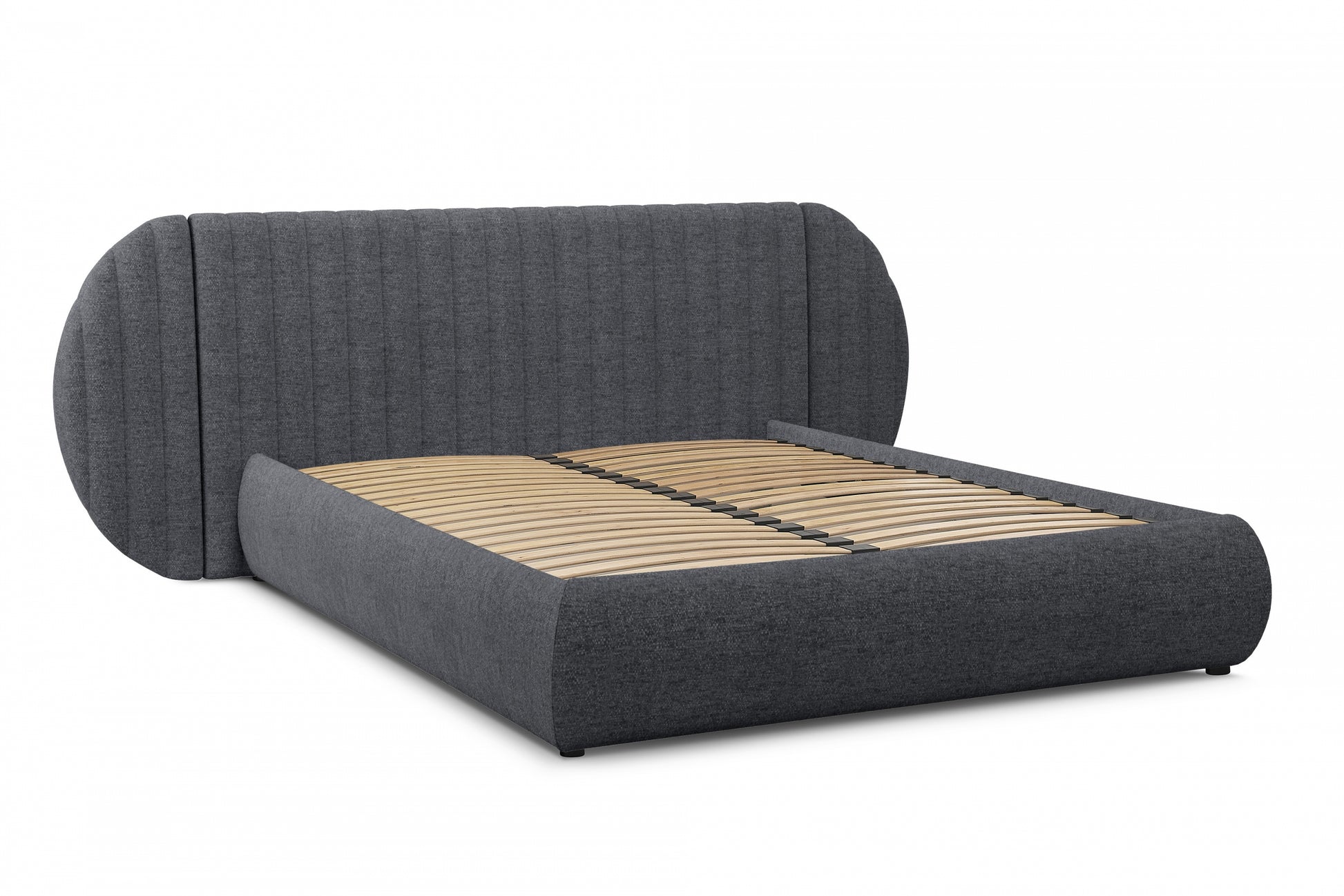 Gulta Galo ar konteineru 140;160;180/200 cm tumši pelēks - N1 Home