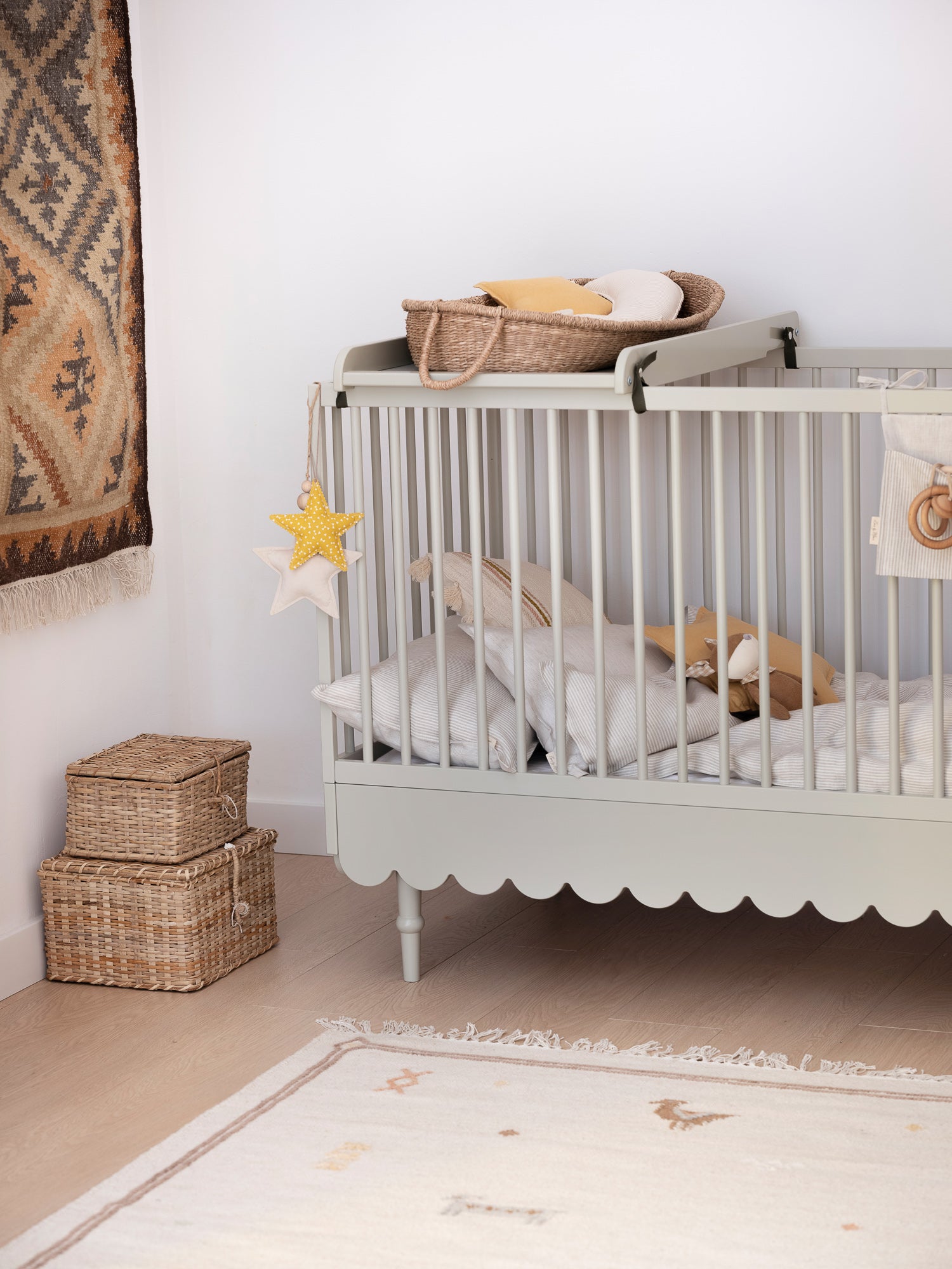 Mainītājs gultai Bubi 7 x 49 x 85 olīves - N1 Home