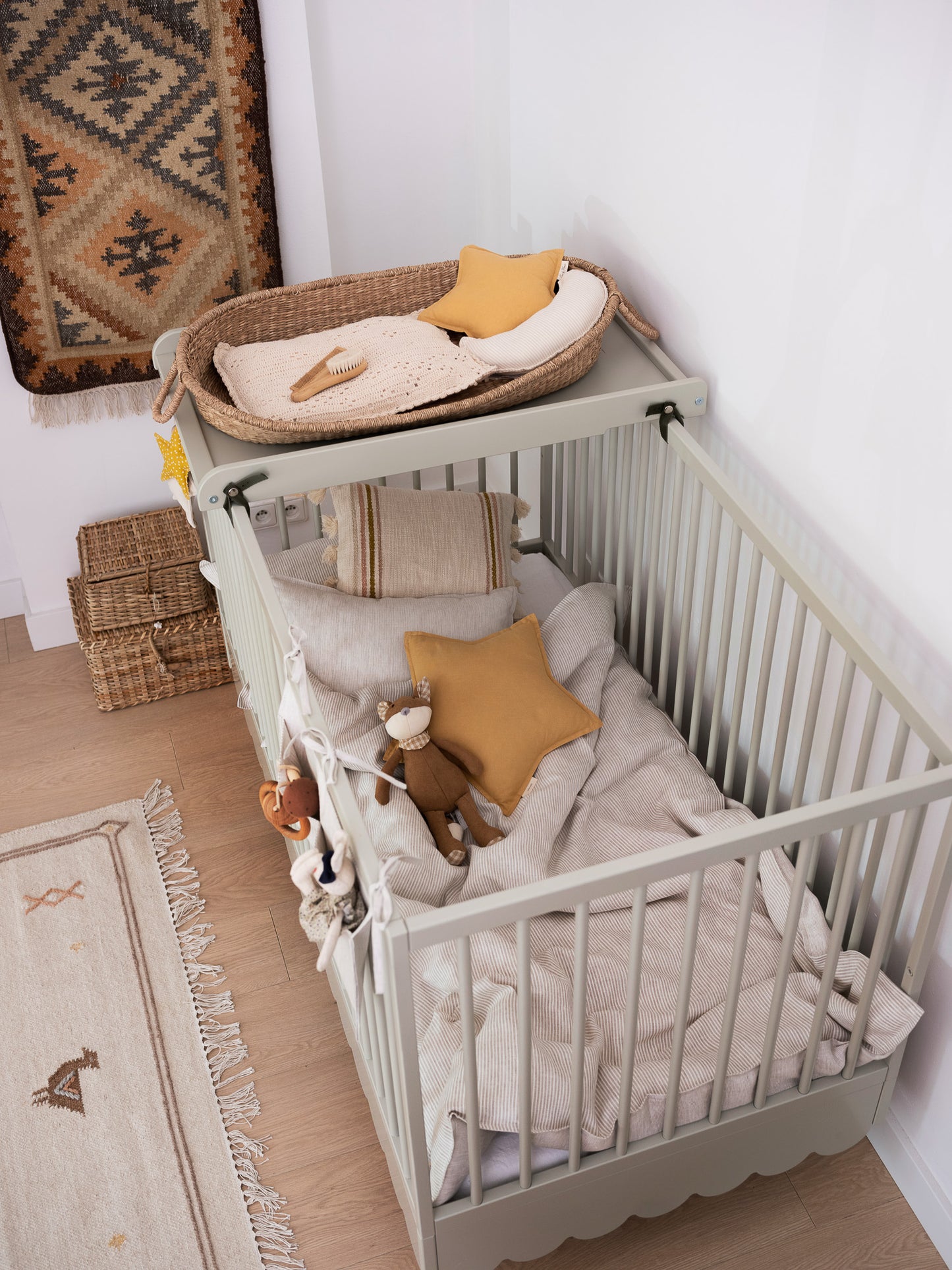 Gulta Bubi 70 x 140 cm olīves - N1 Home