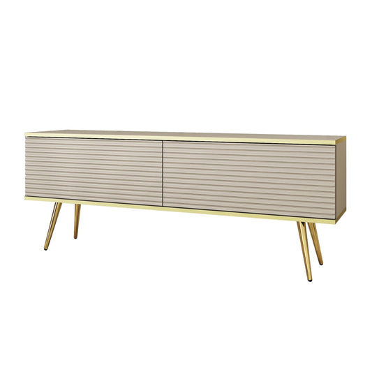 RTV skapis O2  rievota priekšpuse 135/30/32 cm bēšs - N1 Home