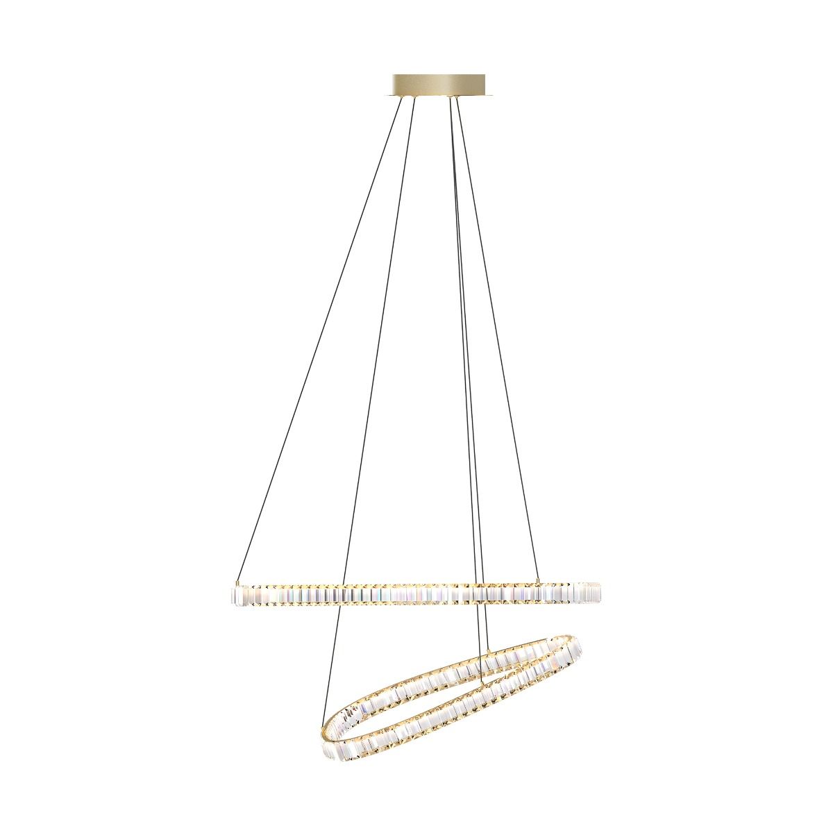 Piekaramā lampa Athena 150/80/80 cm zelts - N1 Home