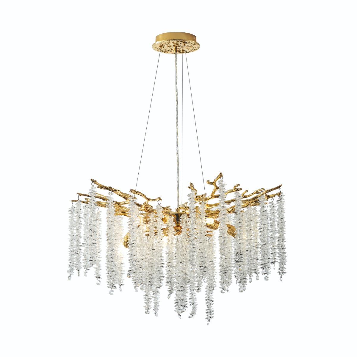 Piekaramā lampa Dujos MD3720-1-EGN 60/150/60 cm zelts - N1 Home