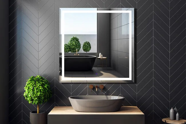 Spoguļi ar LED apgaismojumu Alt 60/80/100 cm x 80 cm x 2,5 cm - N1 Home