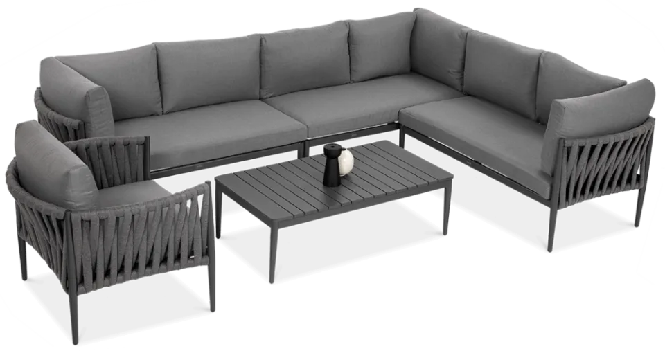 Dārza komplekts Mona tumši pelēks - N1 Home