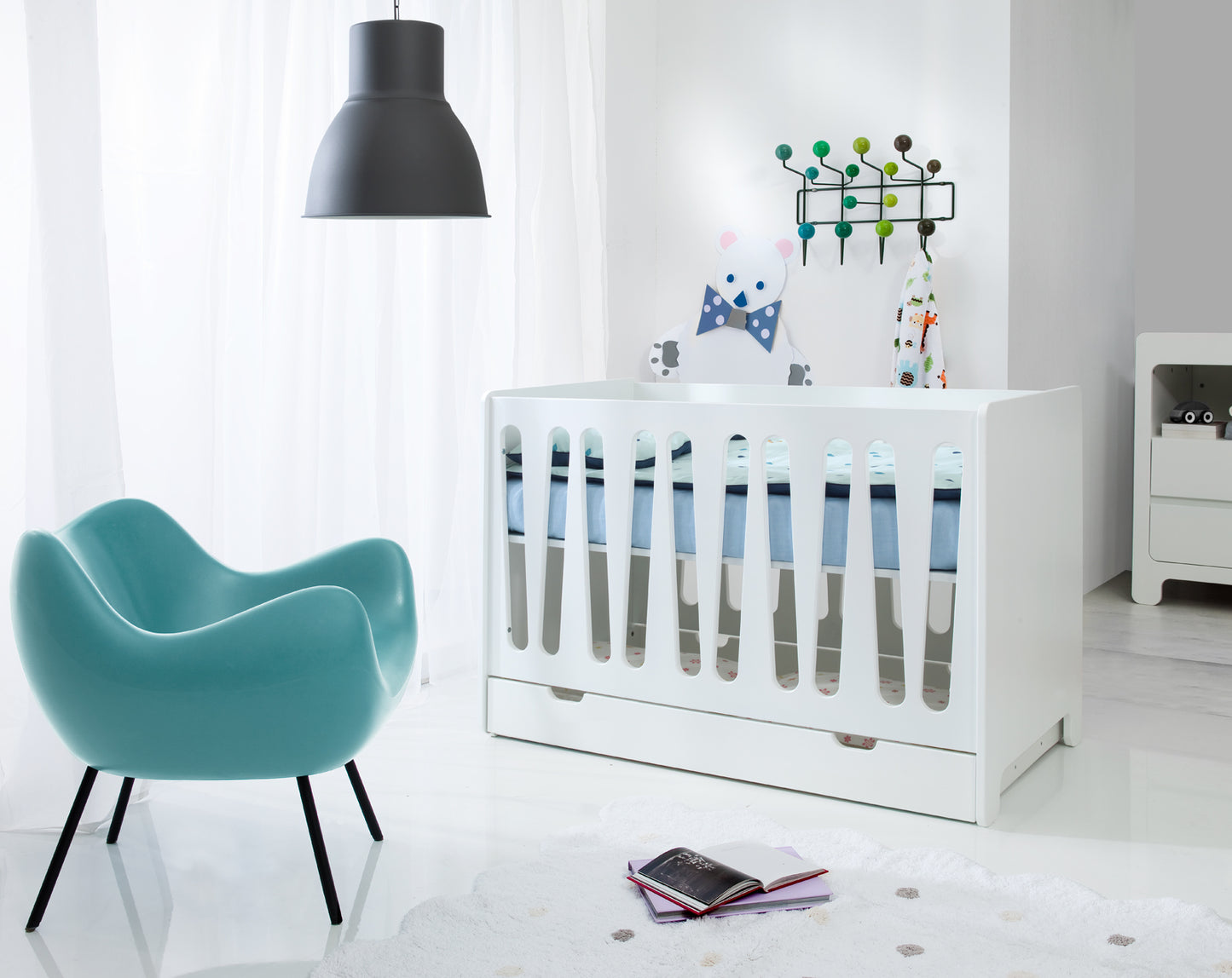 Gulta MUNI 120x60 cm balts - N1 Home