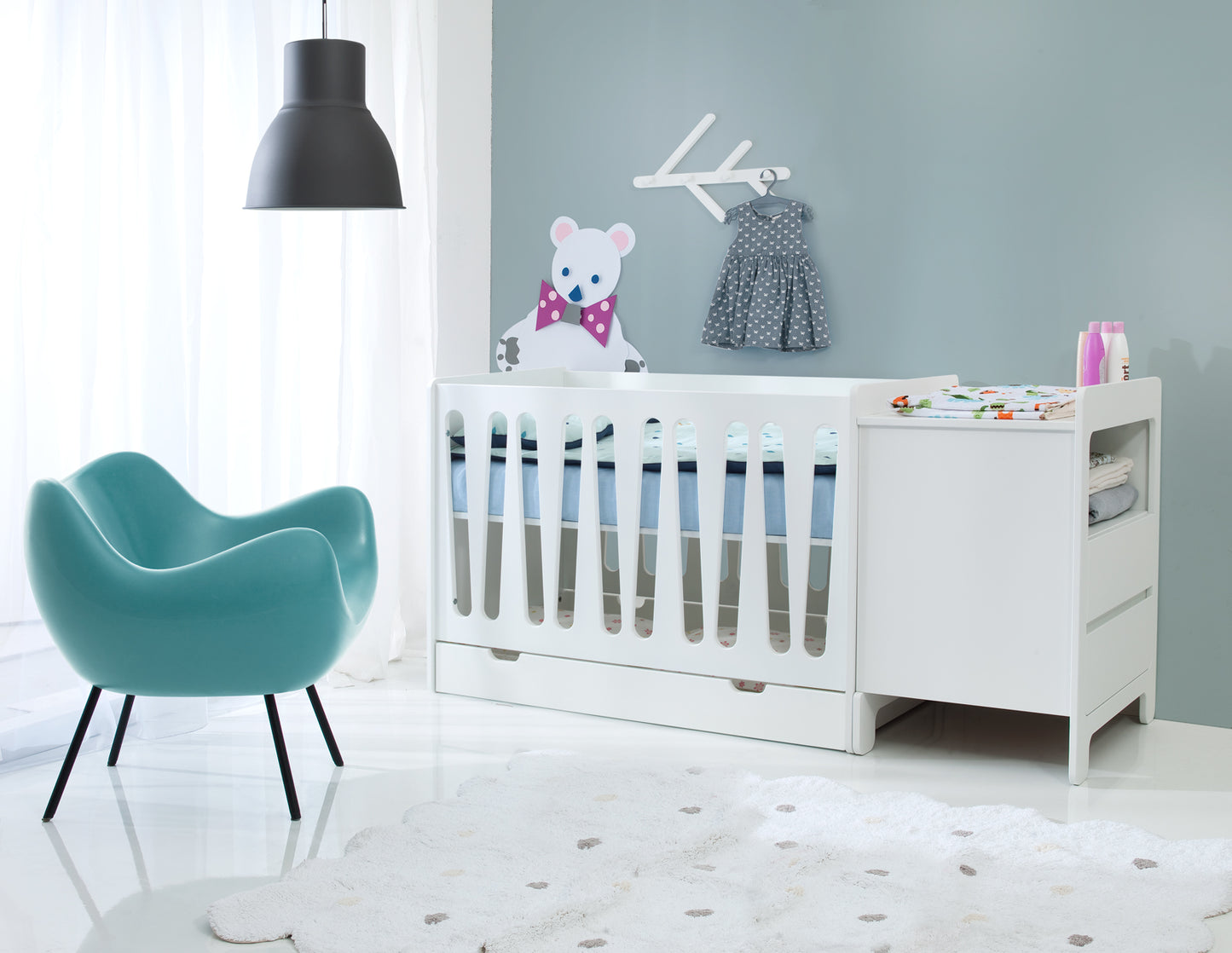 Gulta MUNI 140x70 cm balts - N1 Home