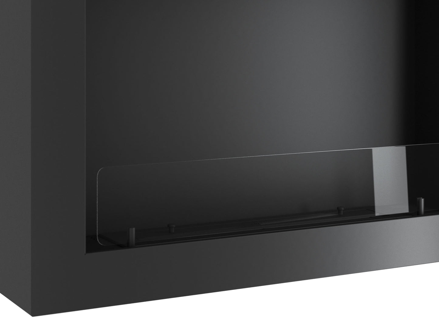 Biokamīns Mura 80/56/16;100/56/16/120/56/16 cm melns - N1 Home