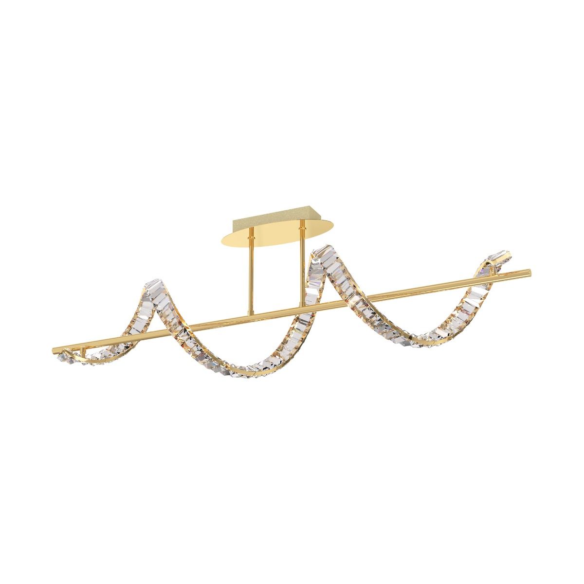 Piekaramā lampa Athena 34/25/110 cm zelts