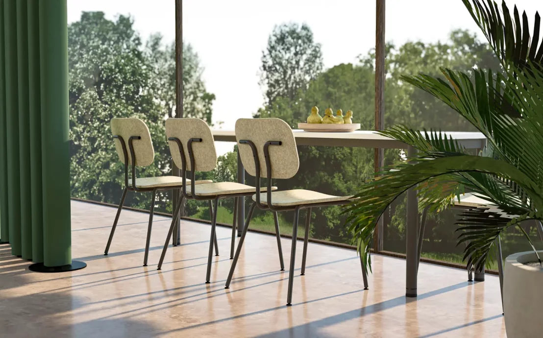 Krēsls Febias ar roku balsts S 53/53/82 cm saplāksnis - N1 Home