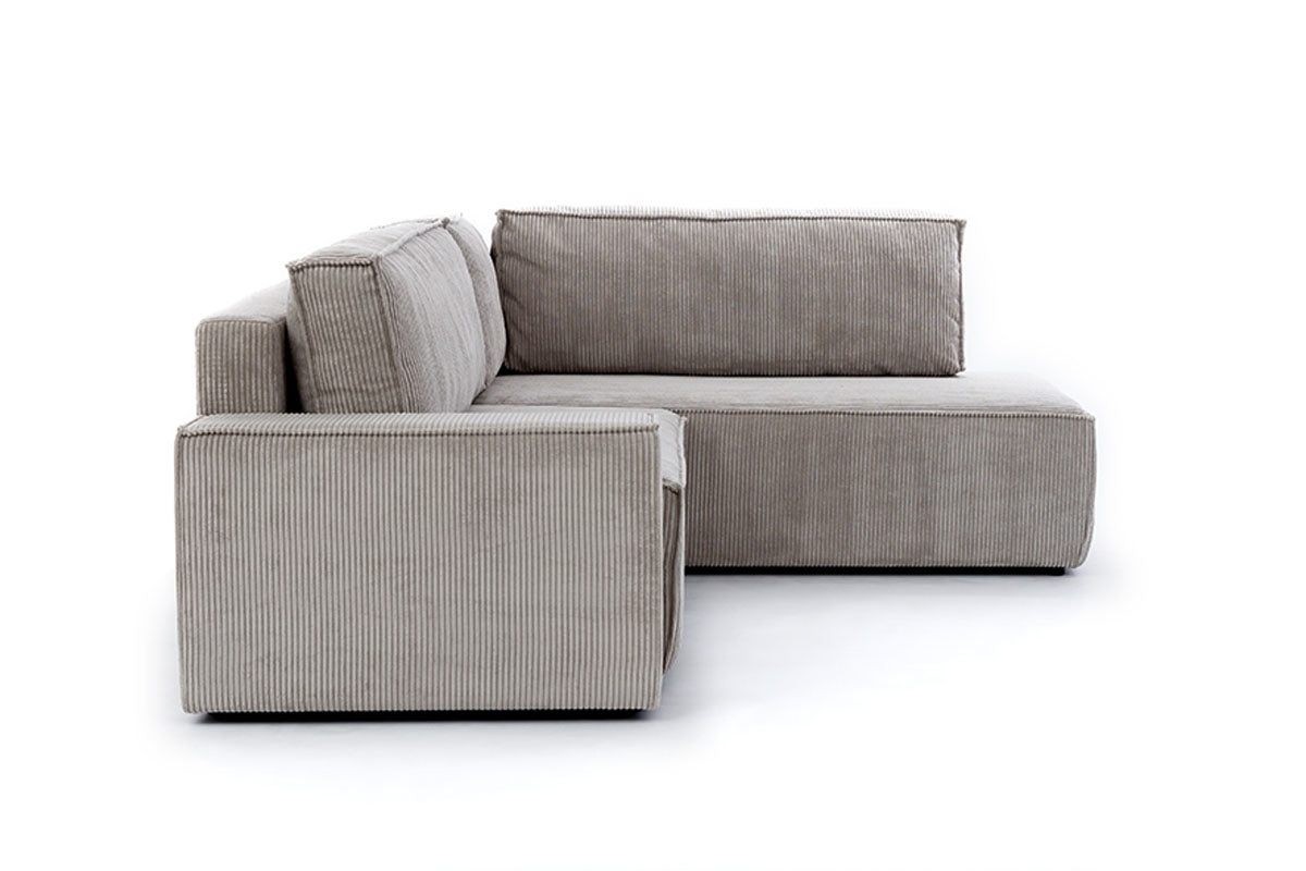 Dīvāns FIBI L  labais stūris 254/90-77/203cm tumši pelēks - N1 Home