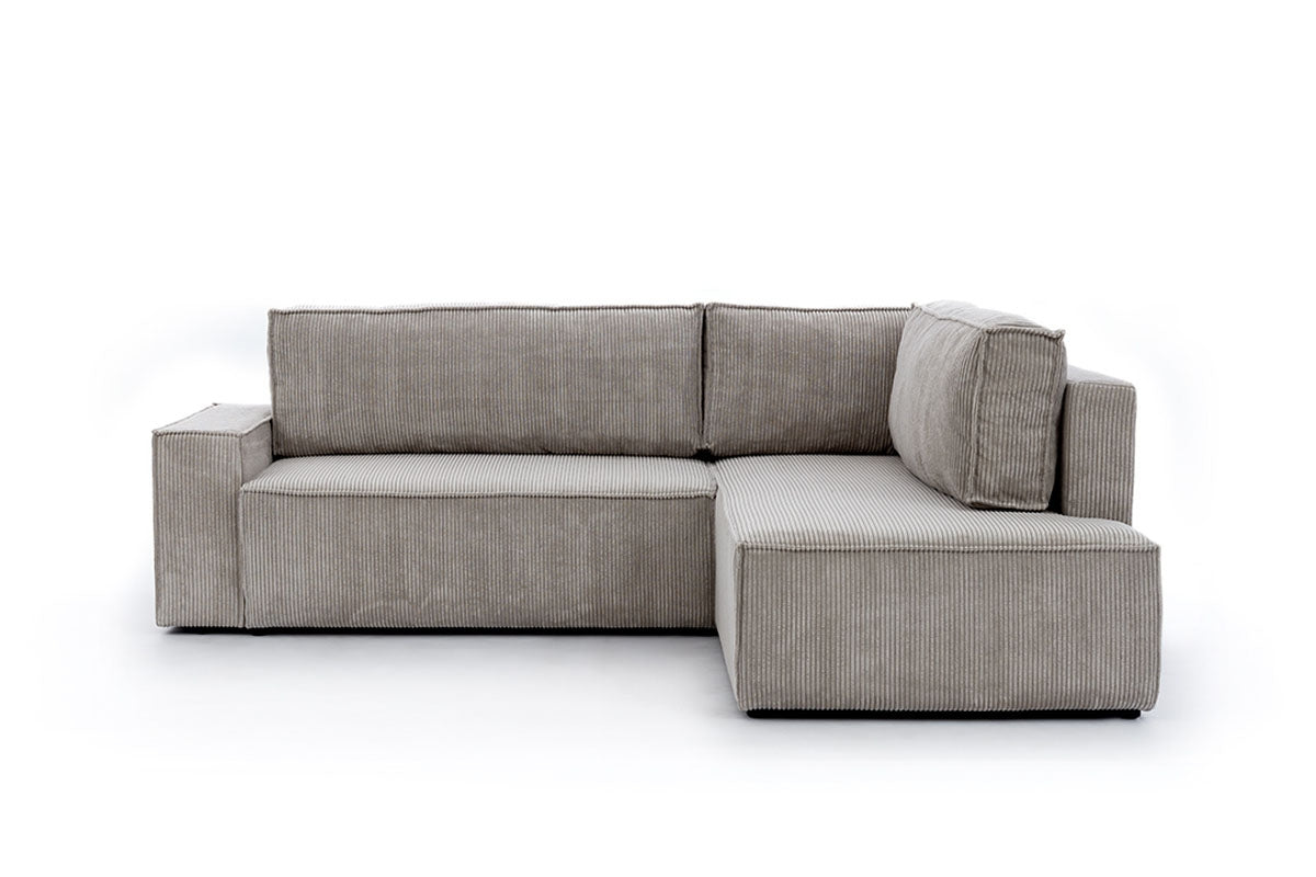 Dīvāns FIBI L  labais stūris 254/90-77/203cm tumši pelēks - N1 Home