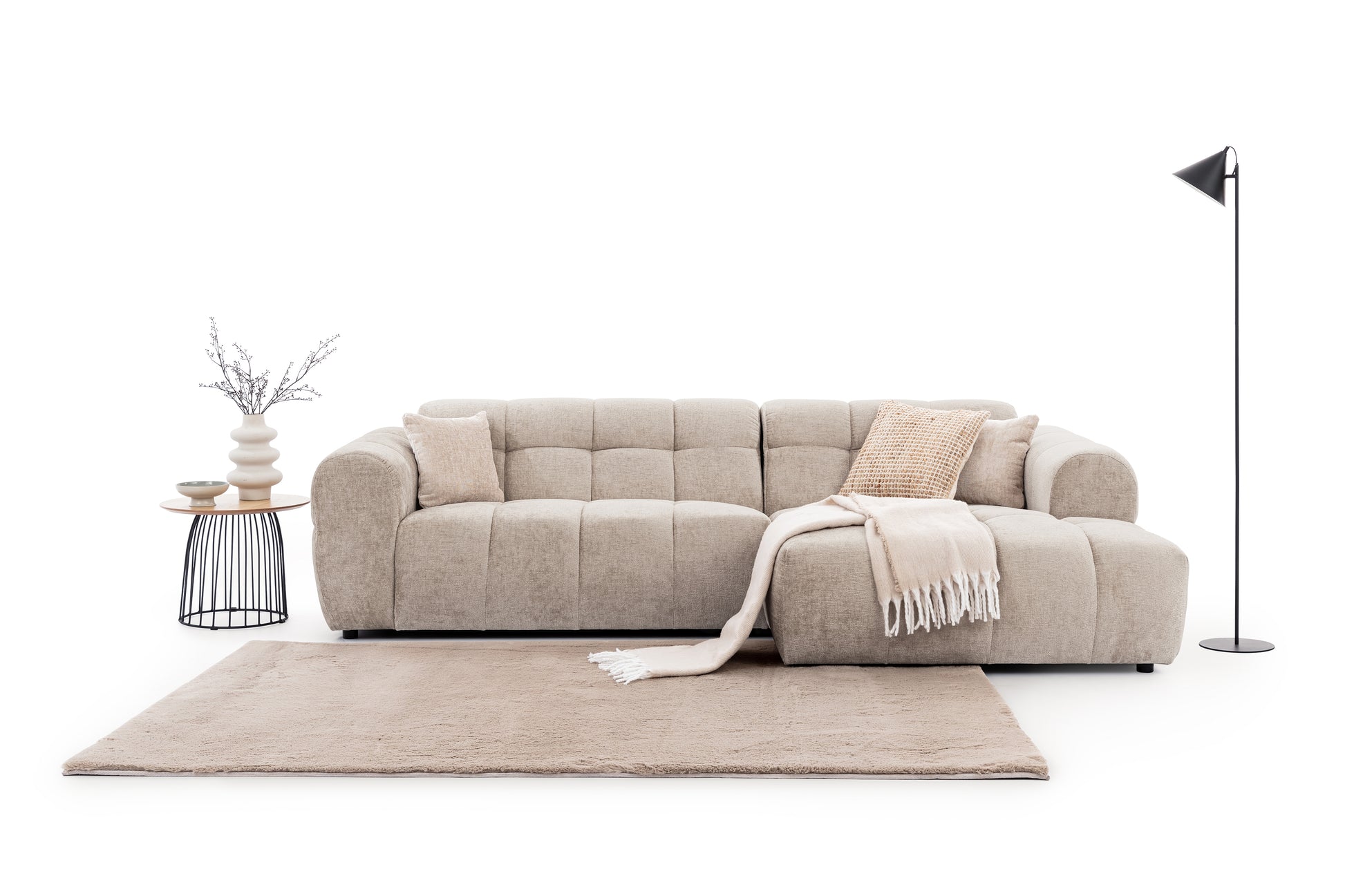 Dīvāns Aler 262/70/152 cm krēms - N1 Home