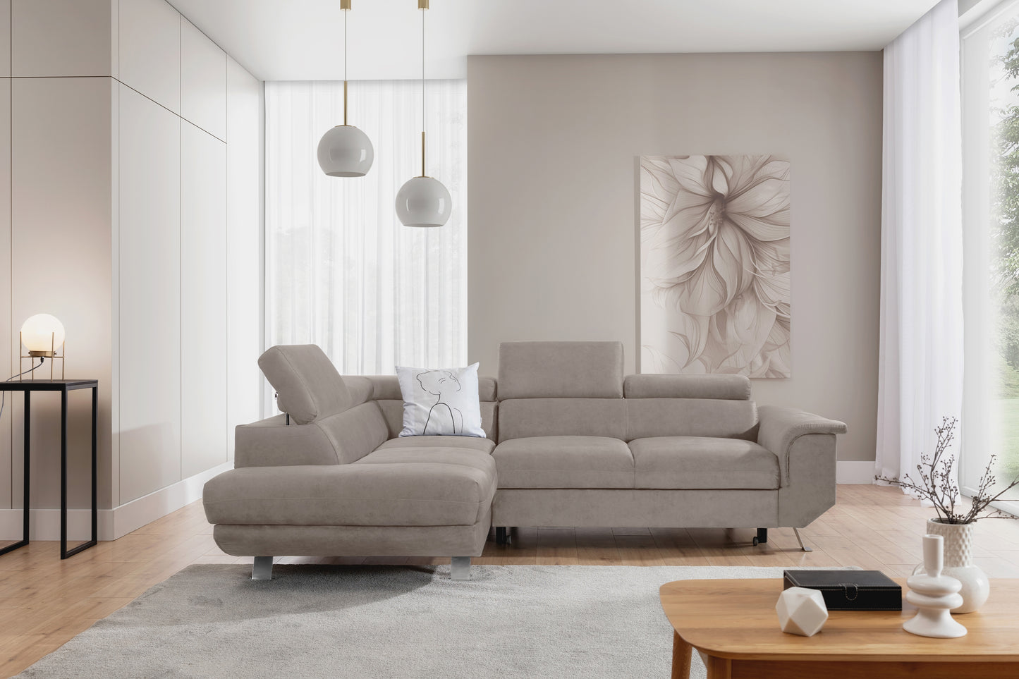 Dīvāns Zali 280/110/205 cm Castel 04 - N1 Home