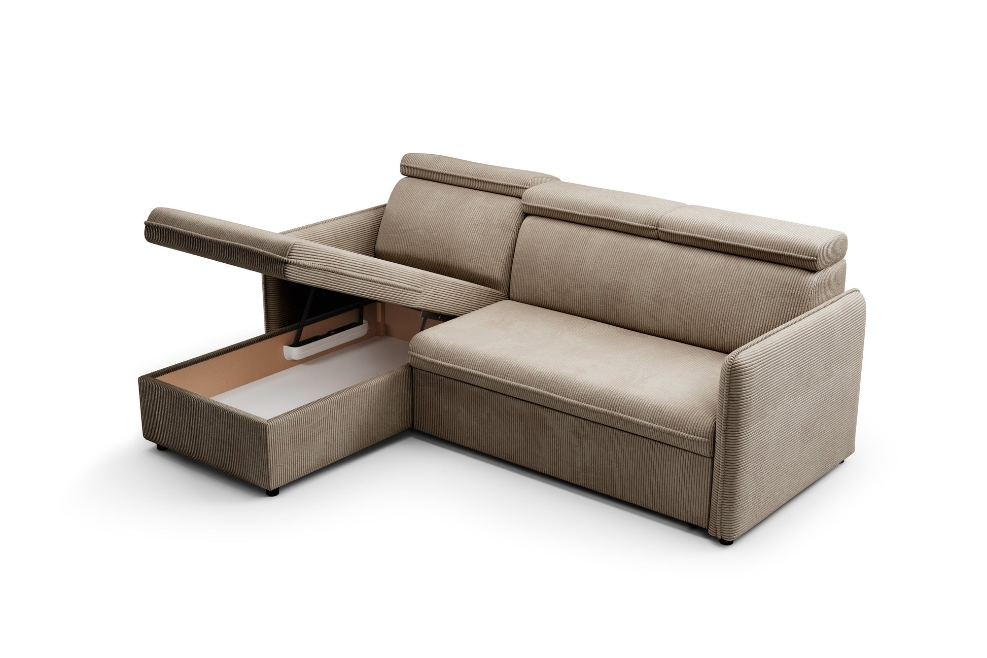 Dīvāns Barce 220/84/165 cm gaiši brūns - N1 Home