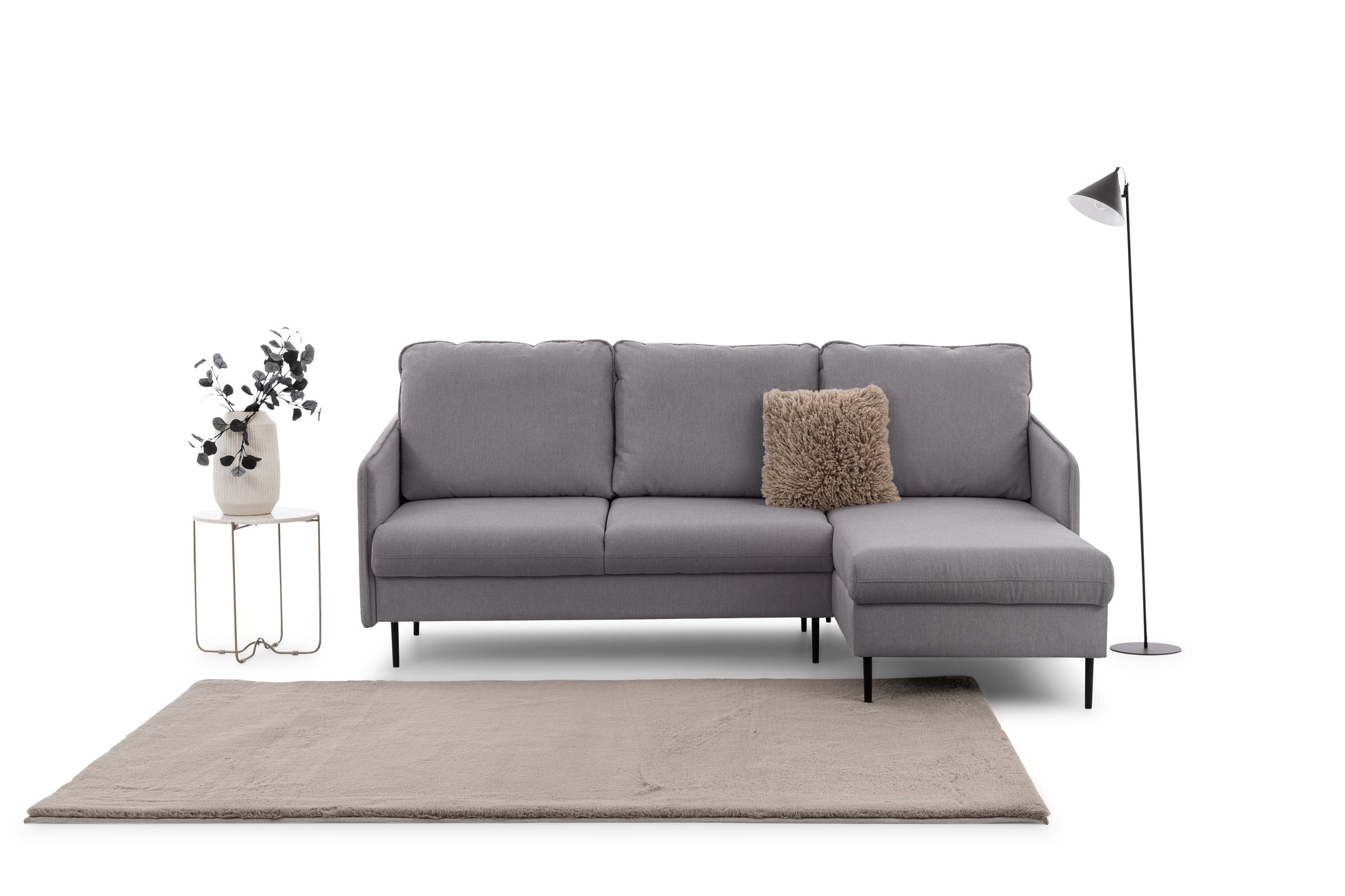 Dīvāns Tai 222/95/161 cm Loft 19/melnas kājas - N1 Home