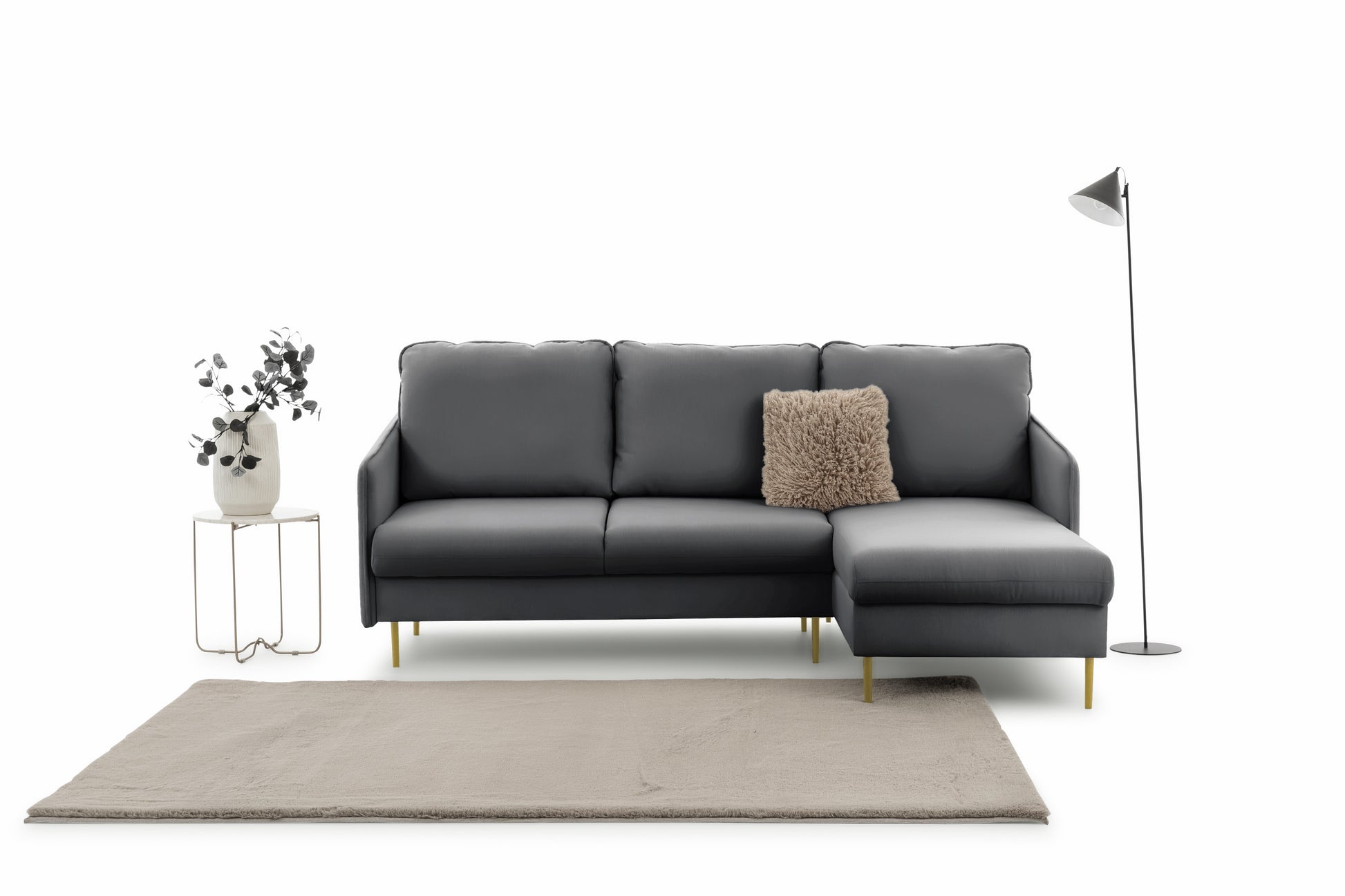 Dīvāns Tai 222/95/161 cm Velluto 18/zelts kājas - N1 Home