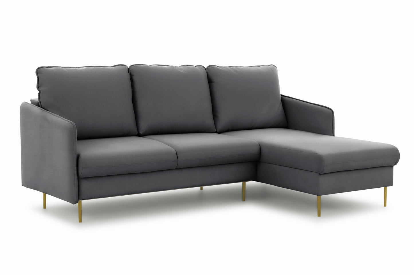 Dīvāns Tai 222/95/161 cm Velluto 18/zelts kājas - N1 Home